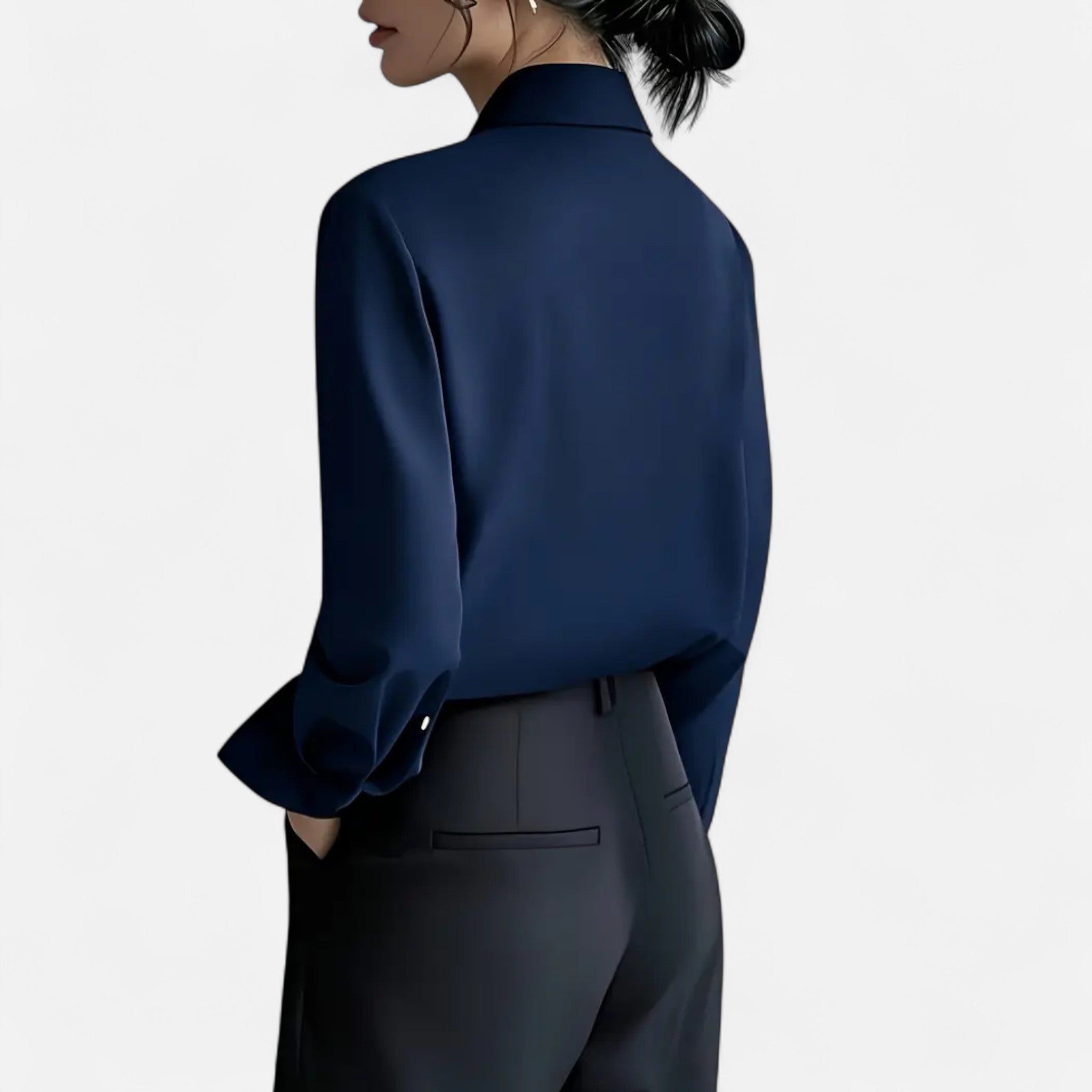 Cariova Mode | Women’s Long-Sleeve Office Blouse – Timeless Elegance