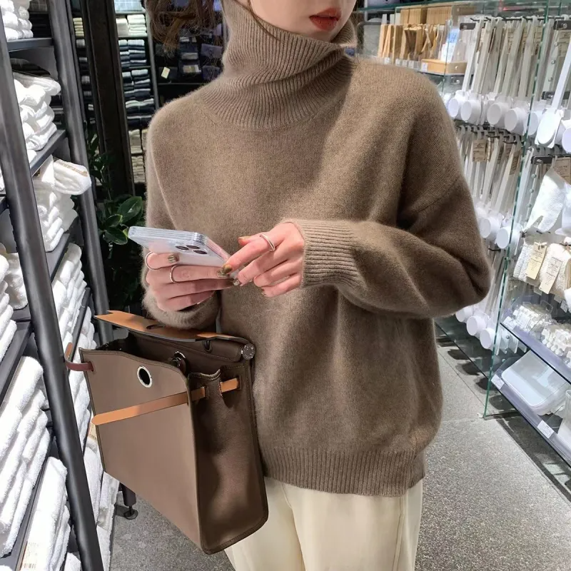 Cariova Mode | Women’s Turtleneck Knit Sweater