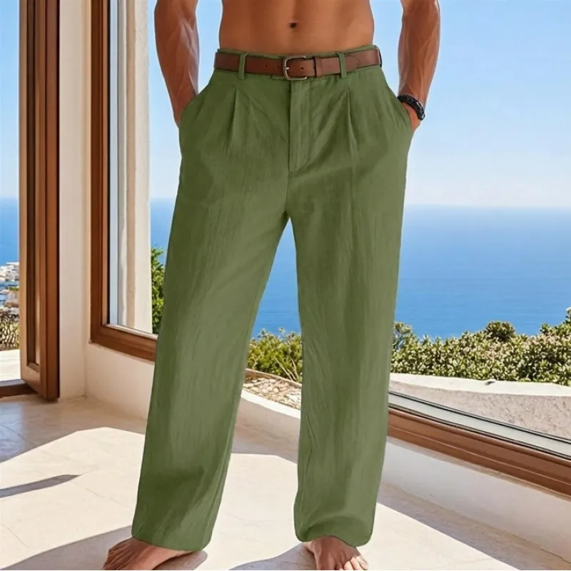 Cariova Mode I Men's Casual Linen Trousers