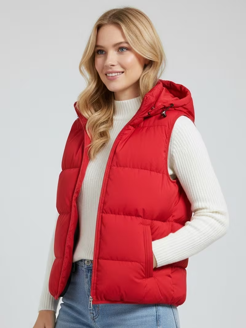 Cariova Mode | Women's Hooded Sleeveless Gilet