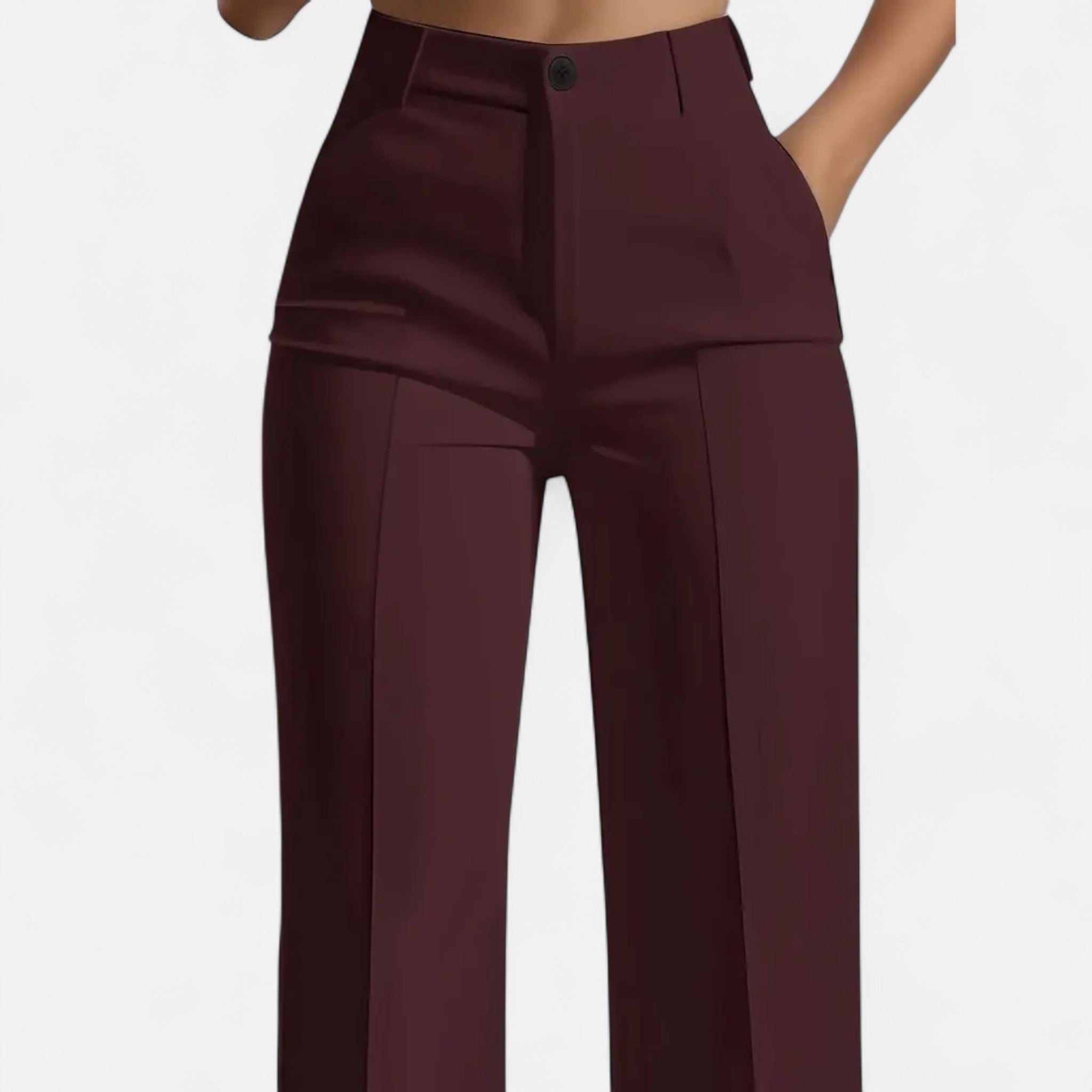 Cariova Mode | Women’s High-Waist Wide Trousers – Timeless Elegance