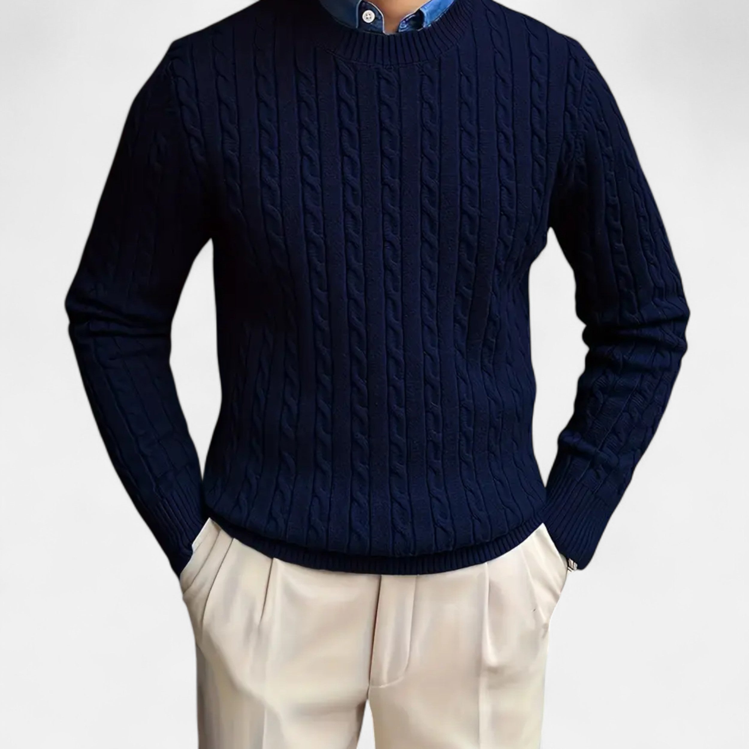 Cariova Mode I Men's Round Neck Sweater
