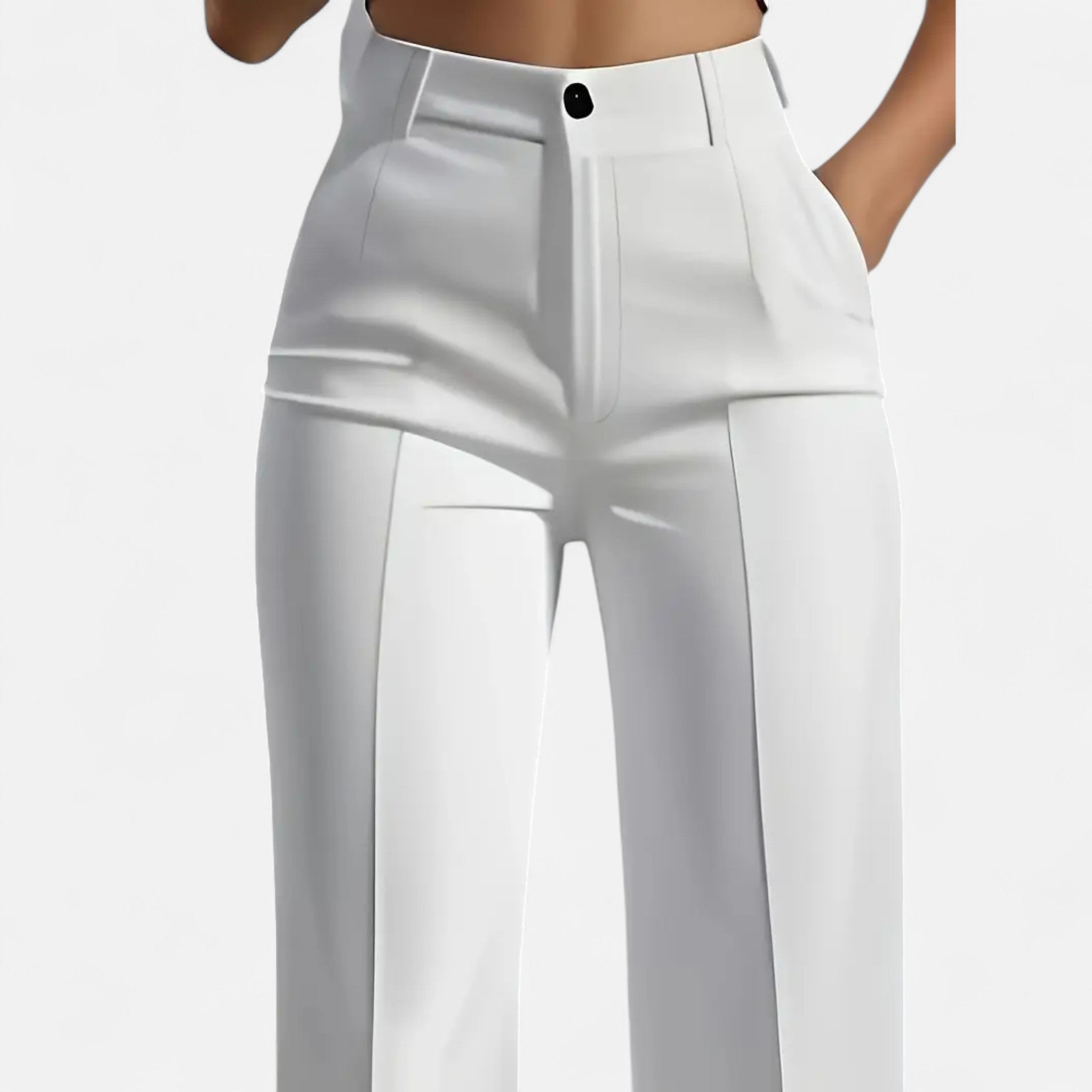 Cariova Mode | Women’s High-Waist Wide Trousers – Timeless Elegance