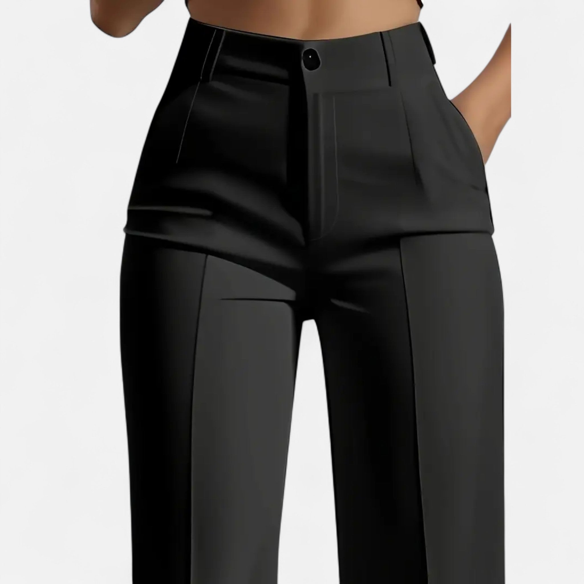 Cariova Mode | Women’s High-Waist Wide Trousers – Timeless Elegance