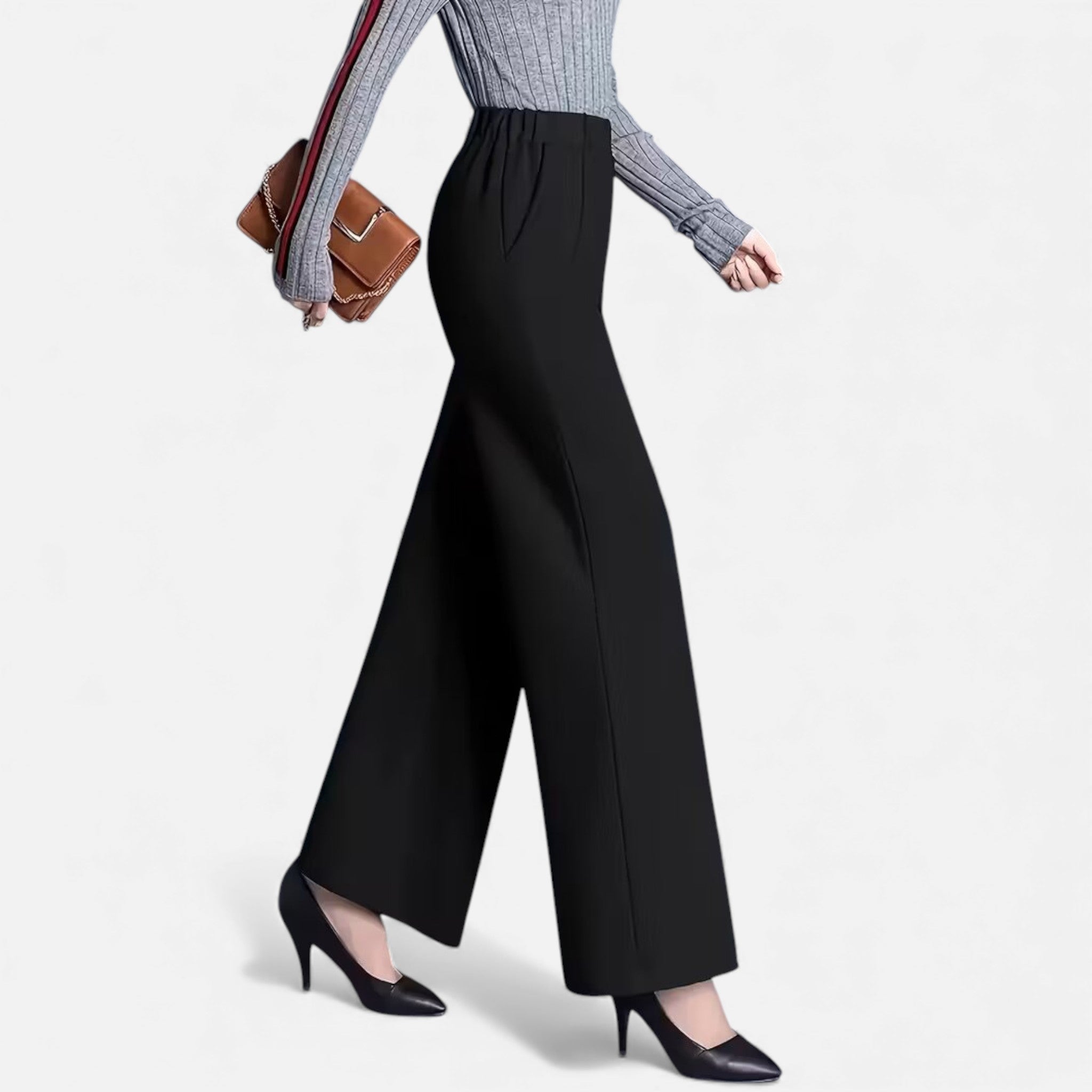 Cariova Mode | Women’s Heritage High-Waist Wide-Leg Trousers