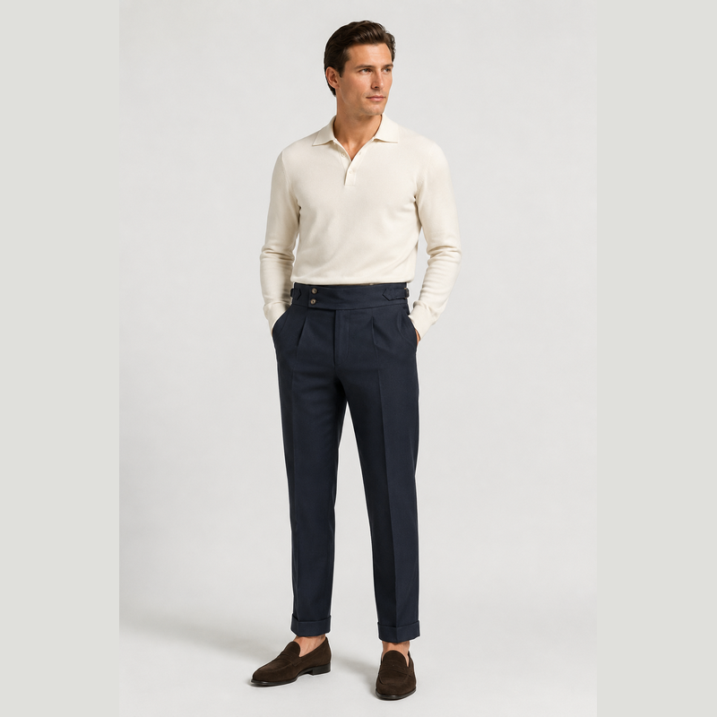 Cariova Mode I Men's Suit Pants - Polyester Comfort Loose Fit Dress Trousers