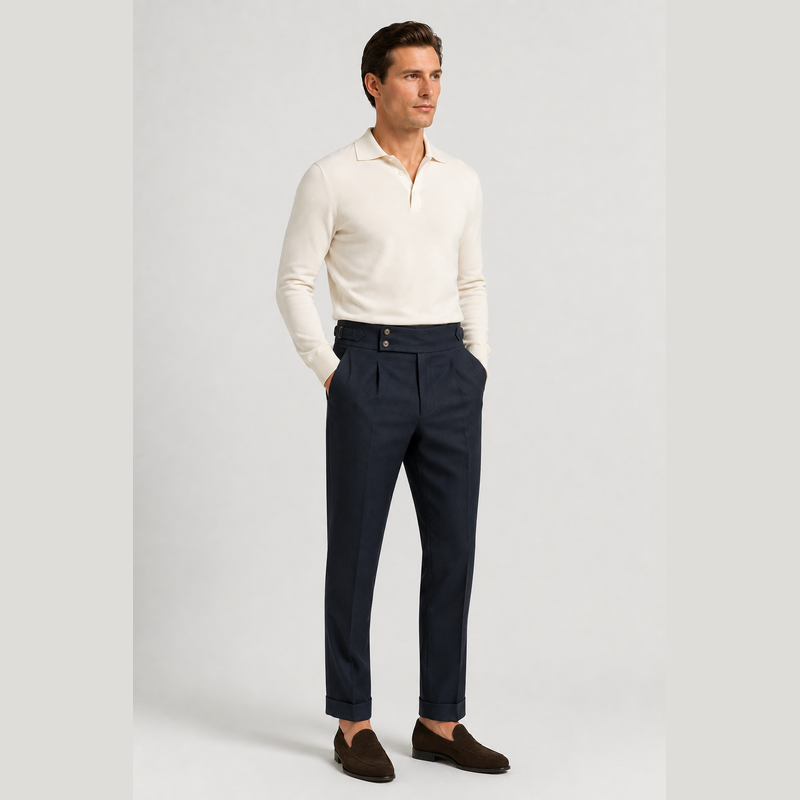 Cariova Mode I Men's Suit Pants - Polyester Comfort Loose Fit Dress Trousers