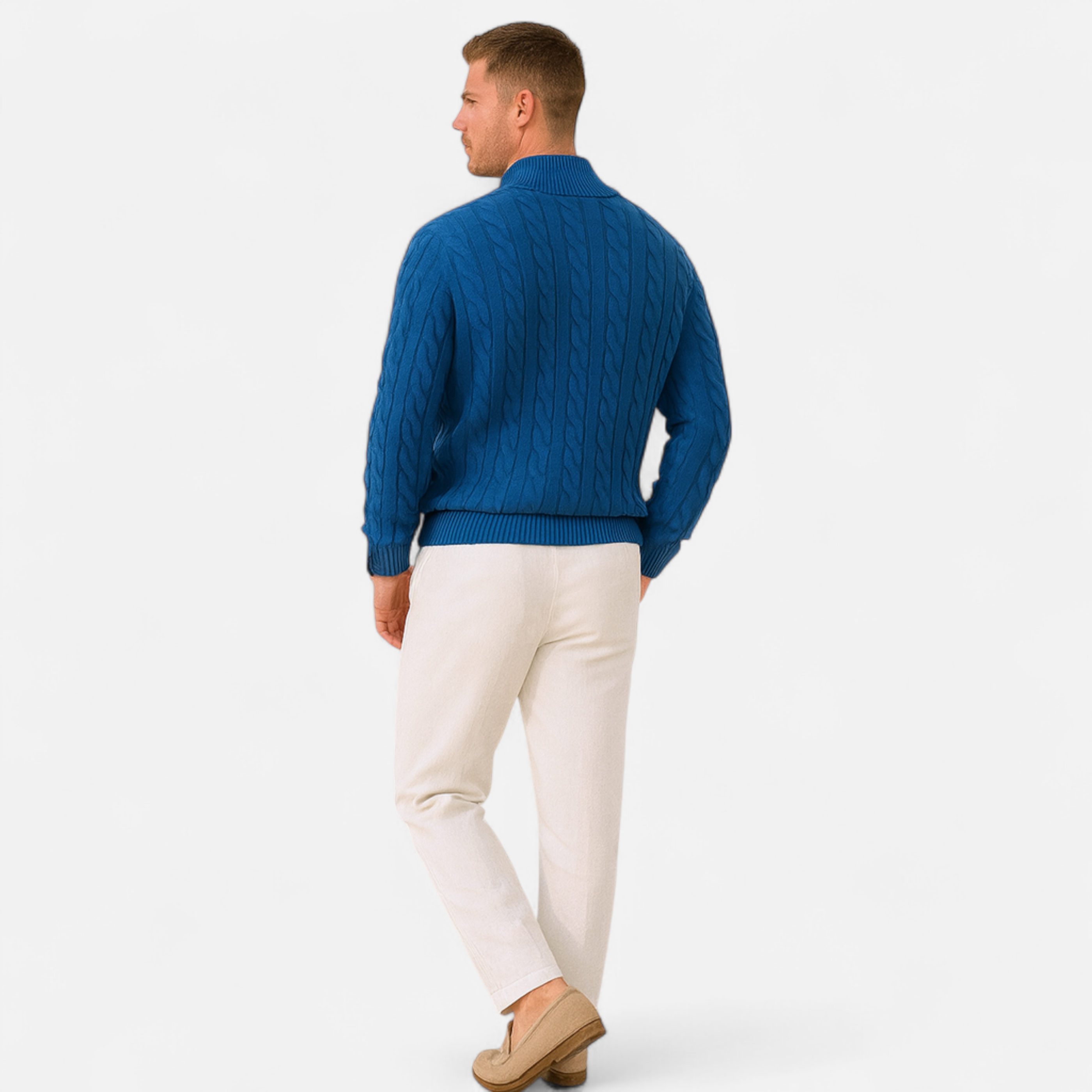 Cariova Mode | Men’s Half-Zip Sweater – Heritage Knitwear