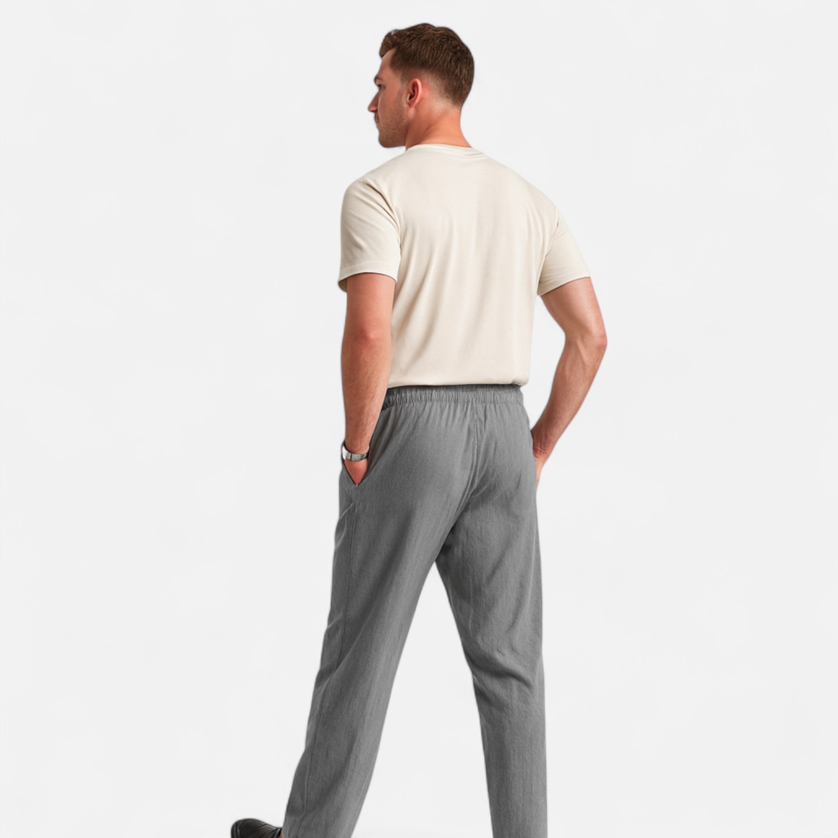 Cariova Mode | Men’s Linen Trousers – Riviera Relaxed Fit