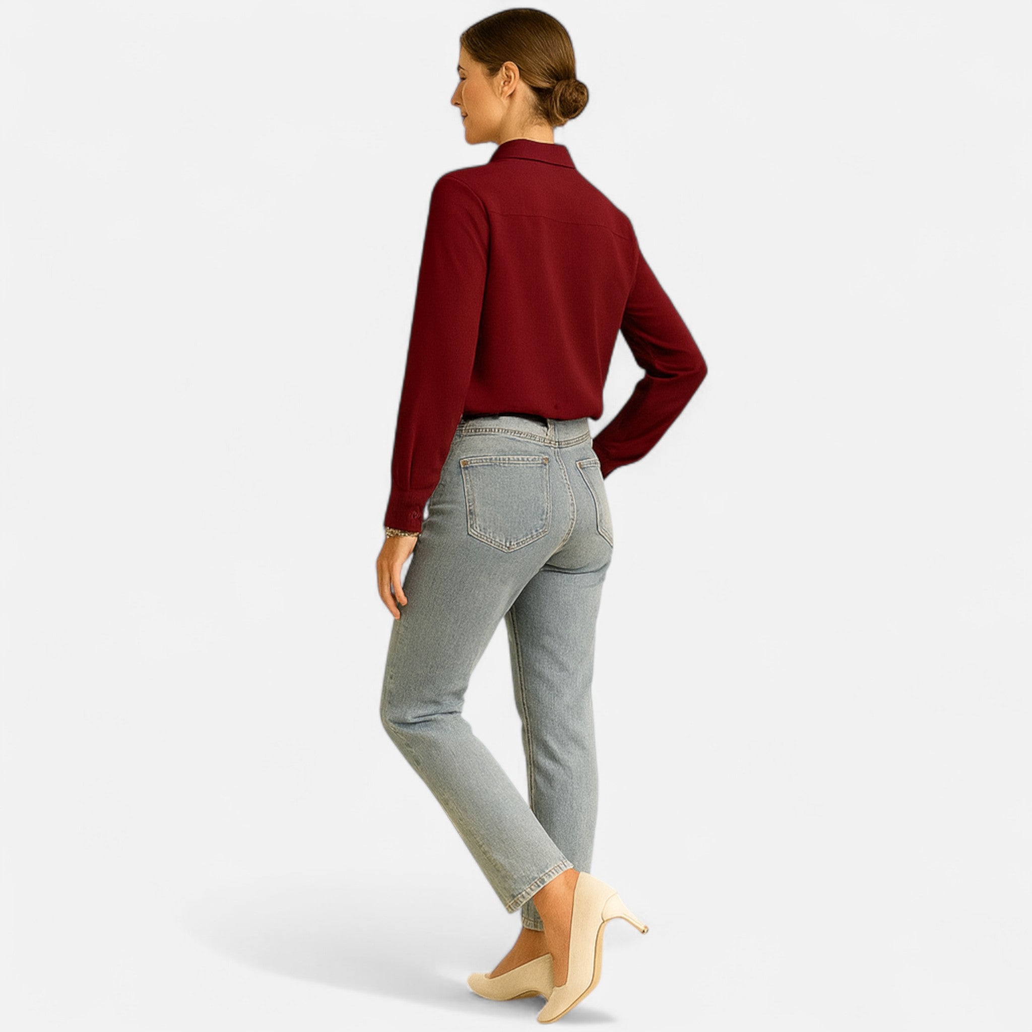 Cariova Mode | Women’s Long-Sleeve Blouse – Formal Elegance