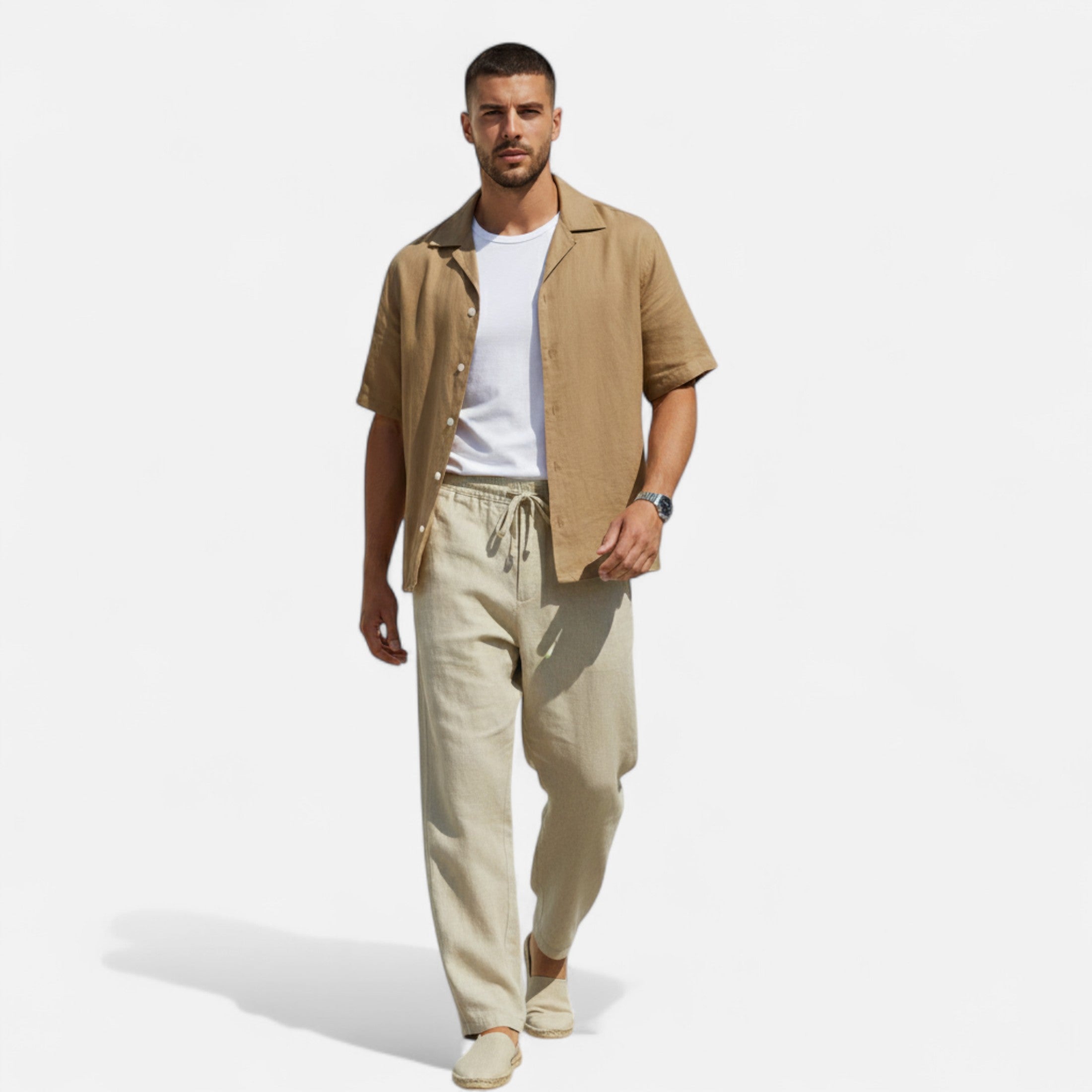 Cariova Mode | Men’s Linen Trousers – Riviera Leisure