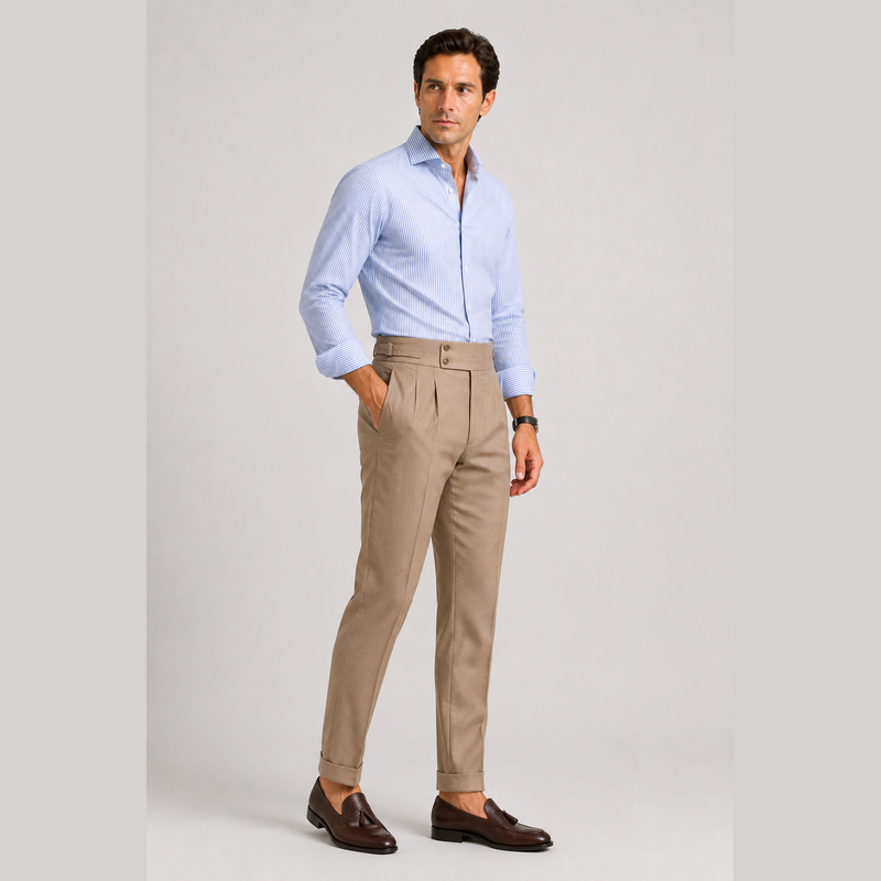 Cariova Mode I Men's Suit Pants - Polyester Comfort Loose Fit Dress Trousers