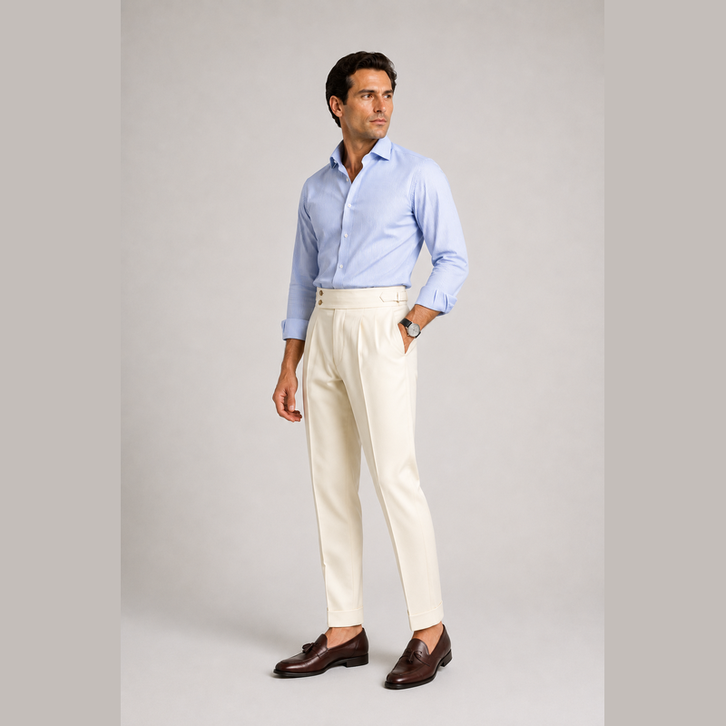 Cariova Mode I Men's Suit Pants - Polyester Comfort Loose Fit Dress Trousers
