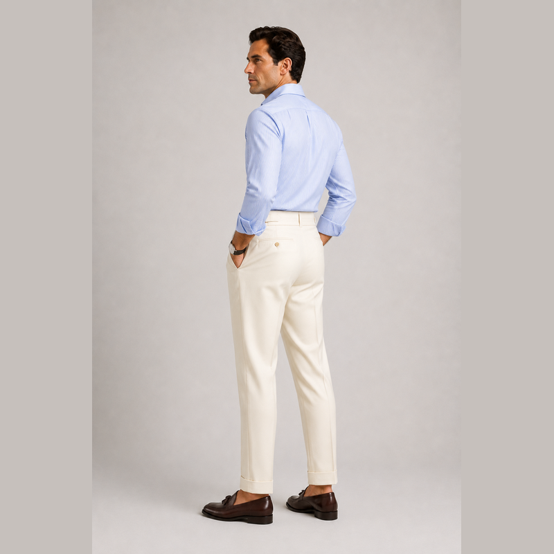 Cariova Mode I Men's Suit Pants - Polyester Comfort Loose Fit Dress Trousers