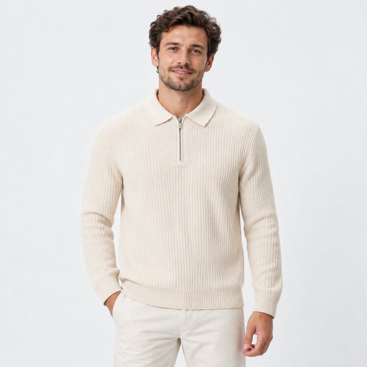 Cariova Mode I Men's Viscose Blend Pullover Sweater - Business Casual