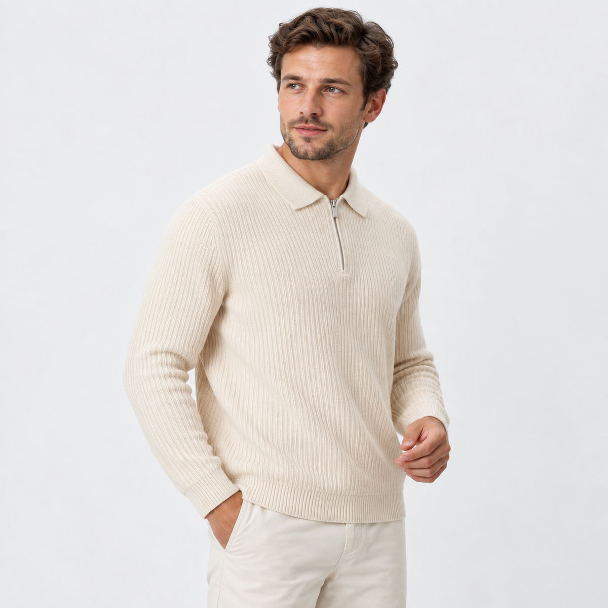 Cariova Mode I Men's Viscose Blend Pullover Sweater - Business Casual