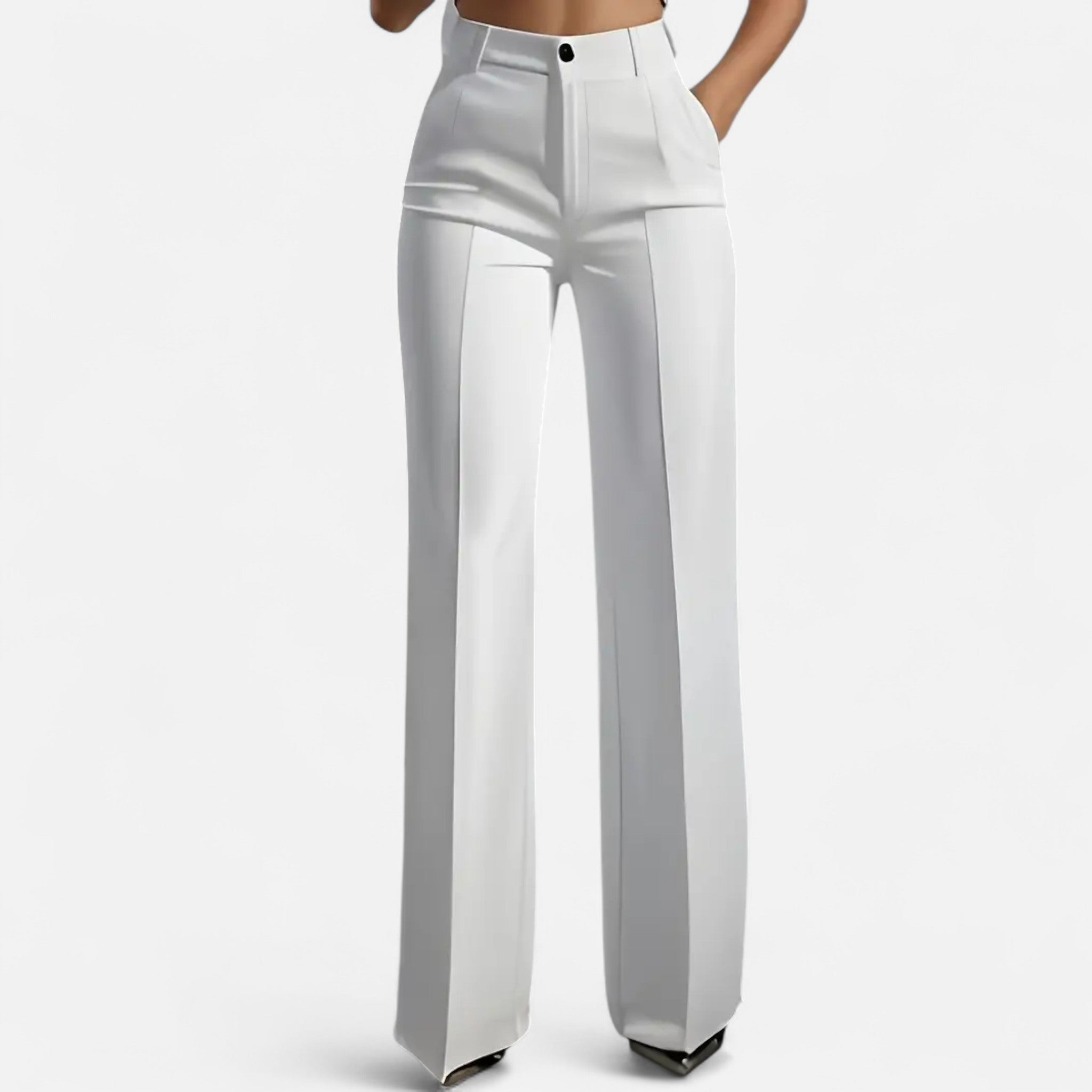 Cariova Mode | Women’s High-Waist Wide Trousers – Timeless Elegance