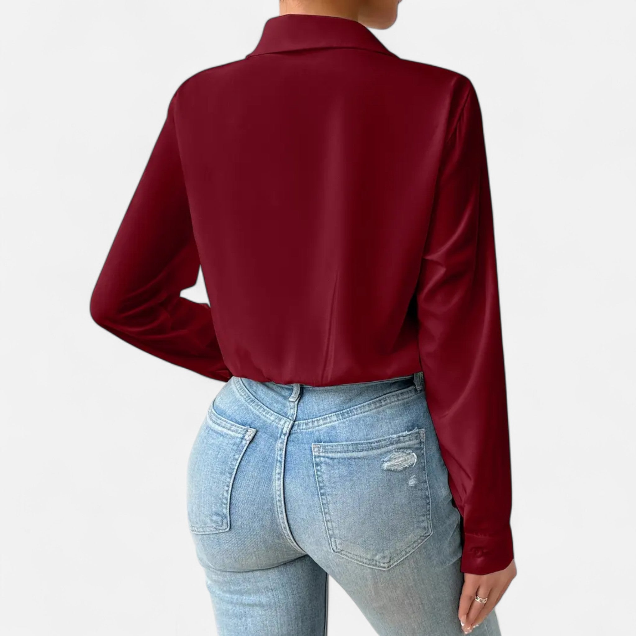 Cariova Mode | Women’s Long-Sleeve Blouse – Formal Elegance