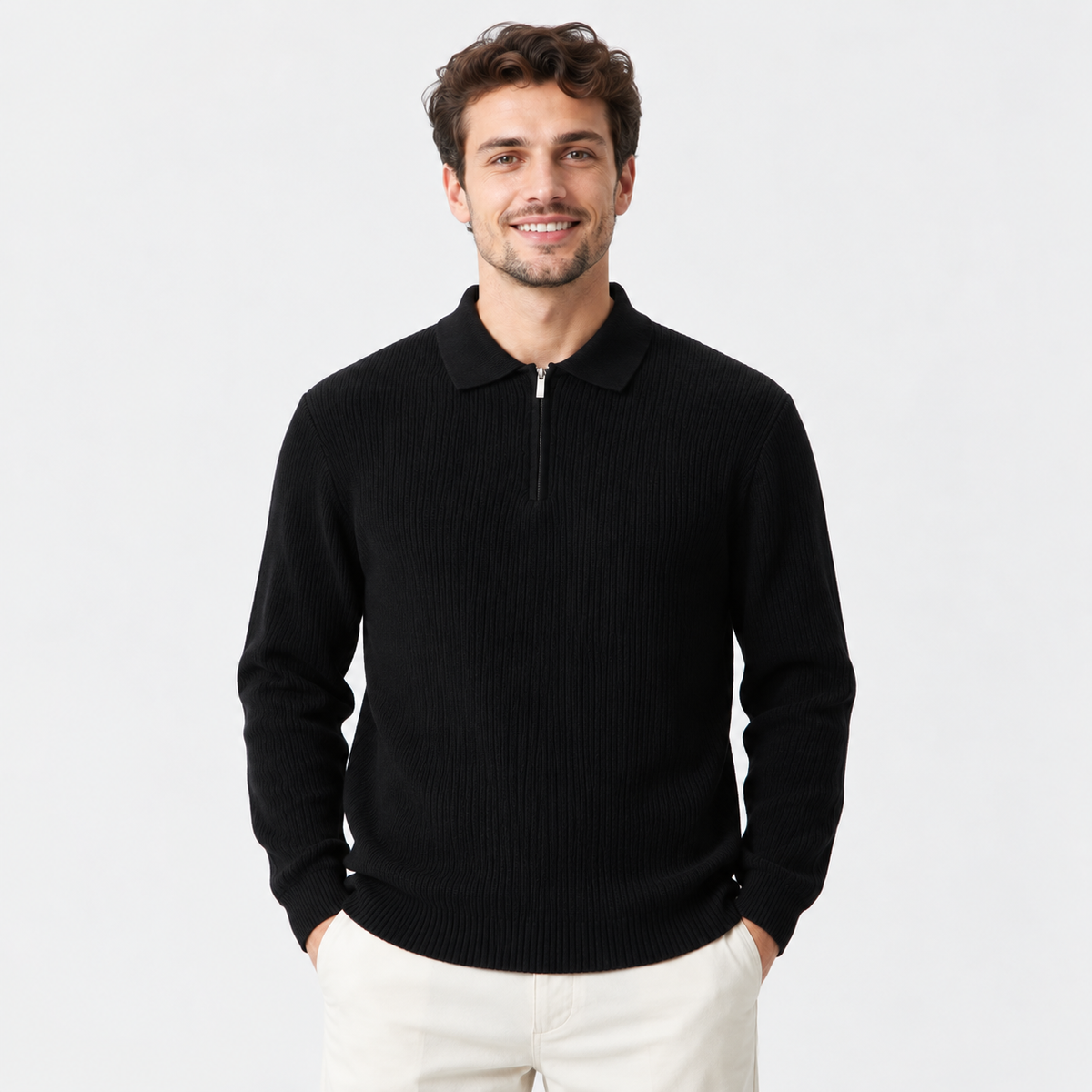 Cariova Mode I Men's Viscose Blend Pullover Sweater - Business Casual