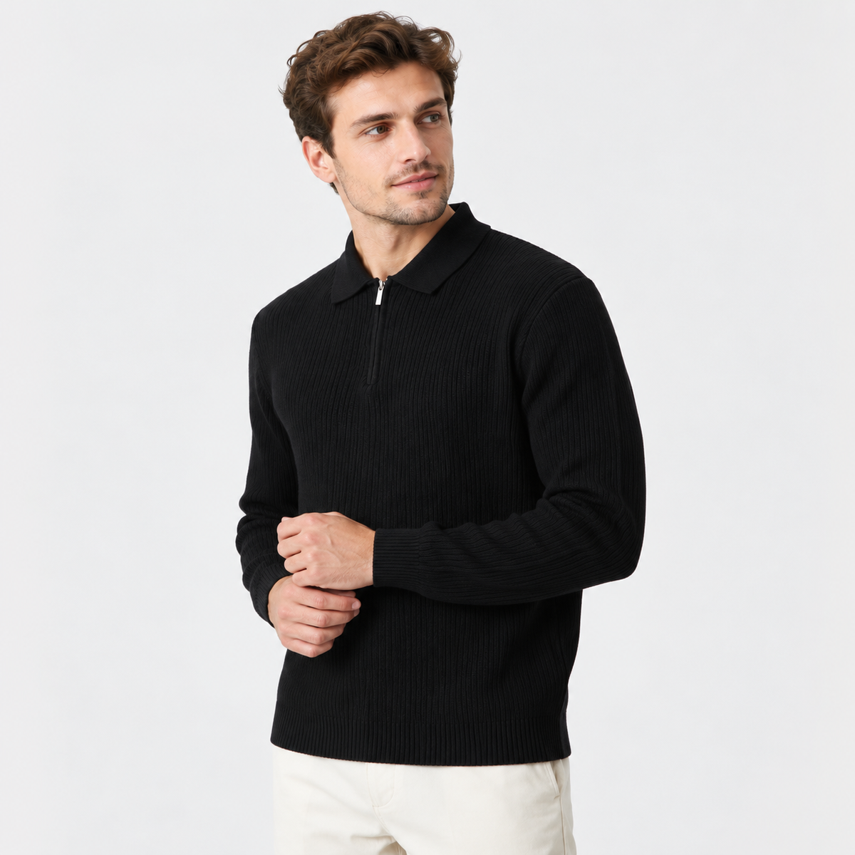 Cariova Mode I Men's Viscose Blend Pullover Sweater - Business Casual