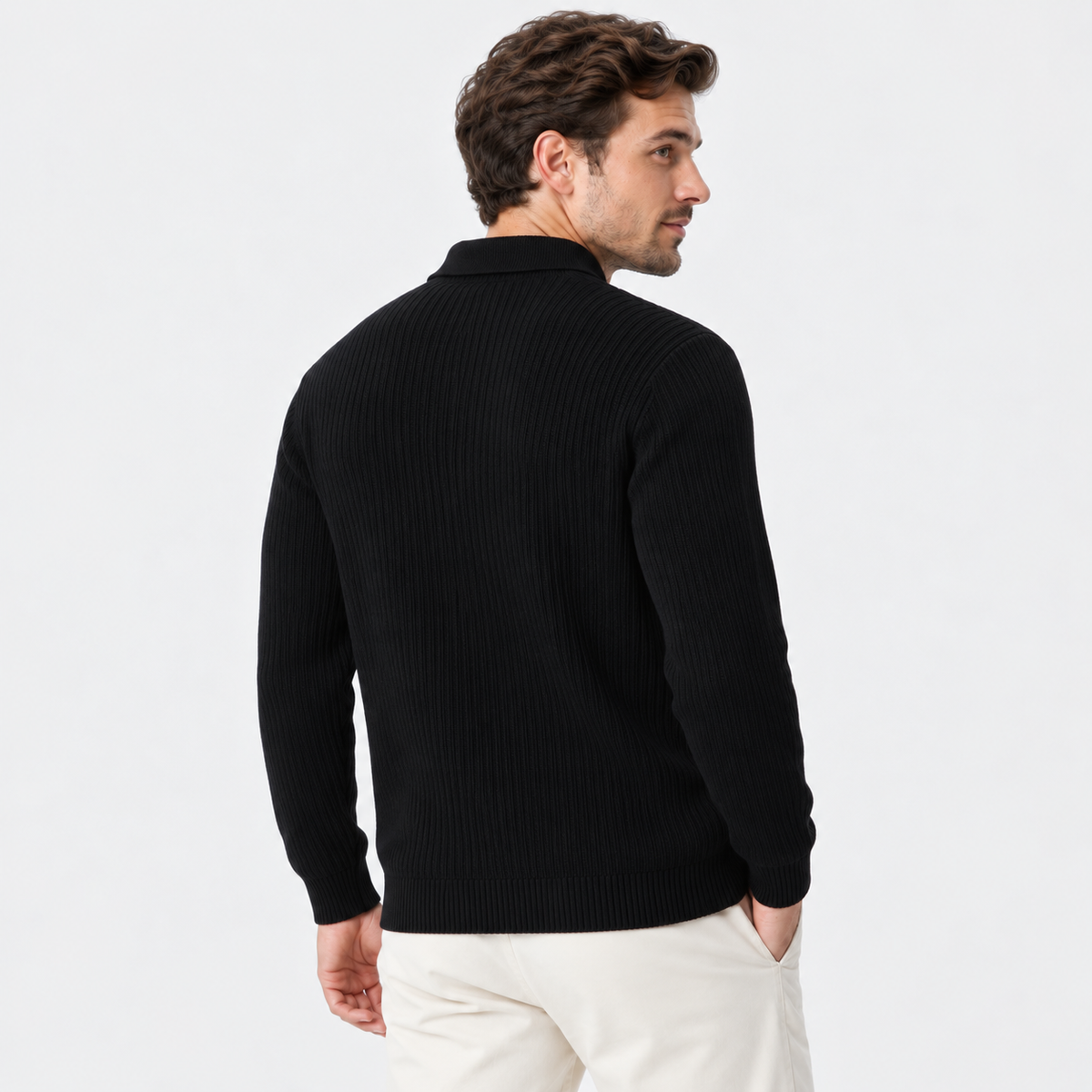 Cariova Mode I Men's Viscose Blend Pullover Sweater - Business Casual