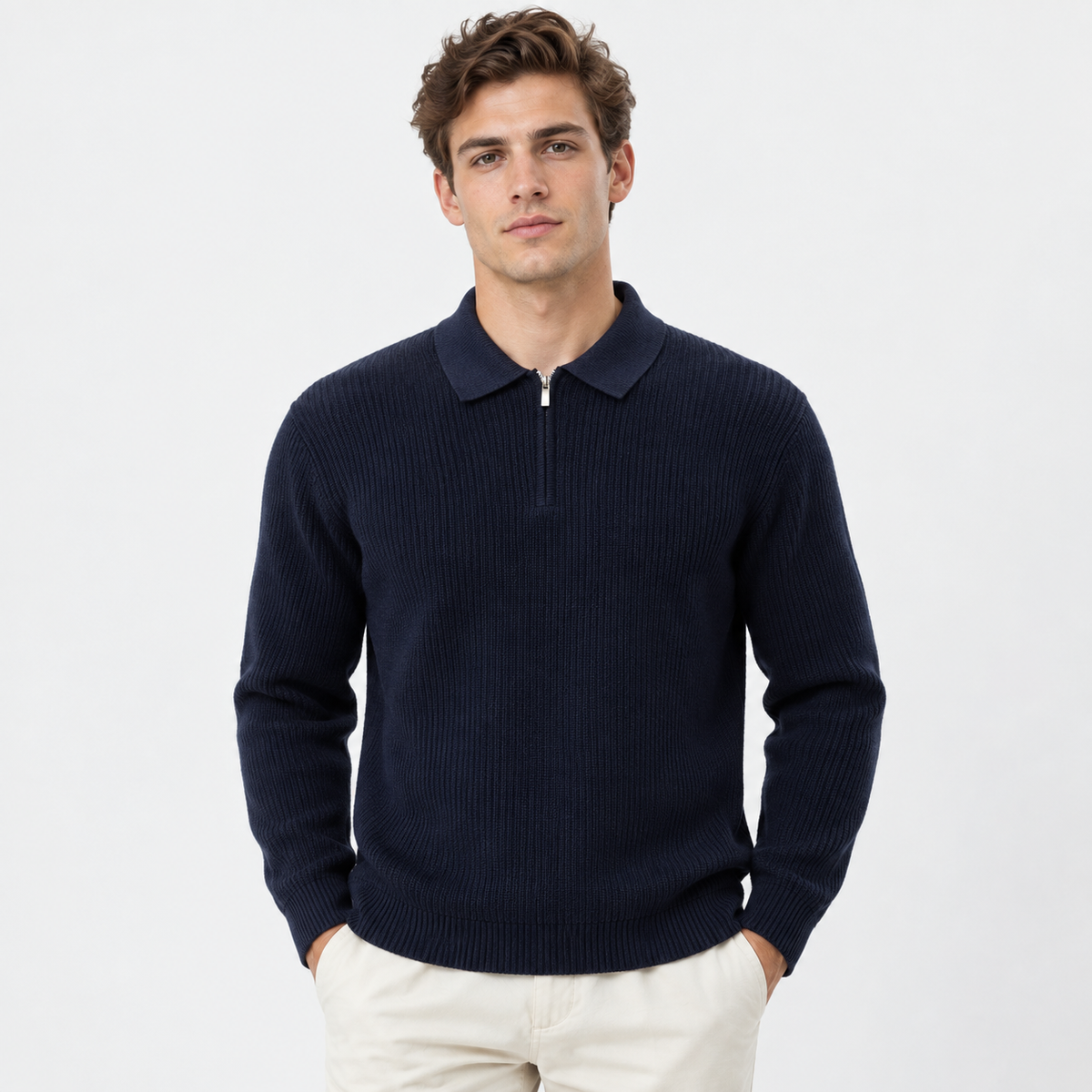 Cariova Mode I Men's Viscose Blend Pullover Sweater - Business Casual