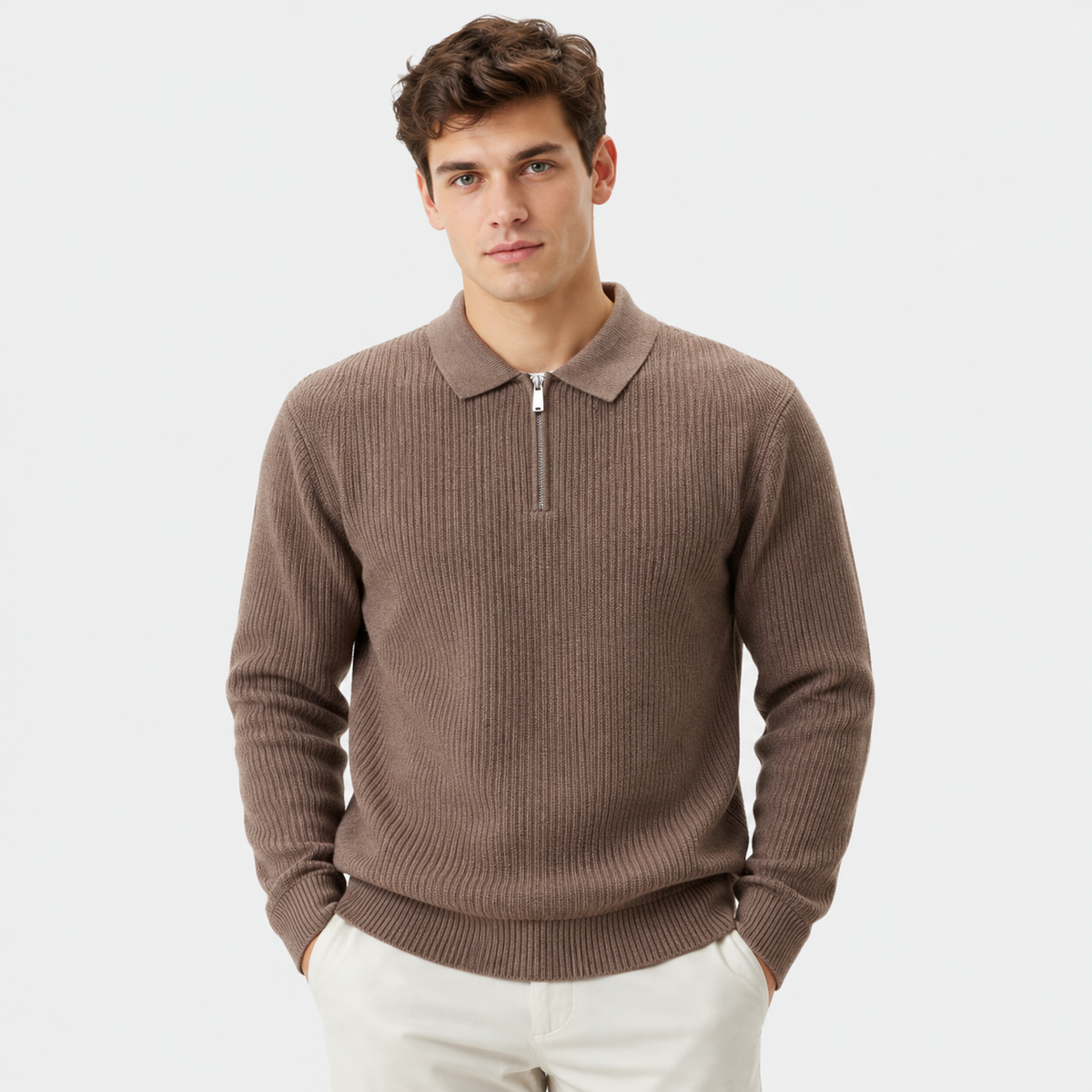 Cariova Mode I Men's Viscose Blend Pullover Sweater - Business Casual