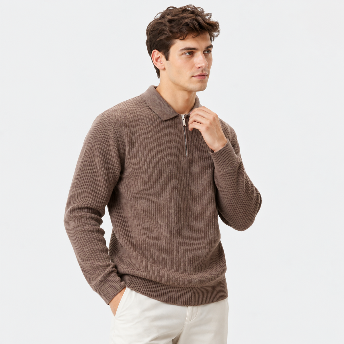 Cariova Mode I Men's Viscose Blend Pullover Sweater - Business Casual