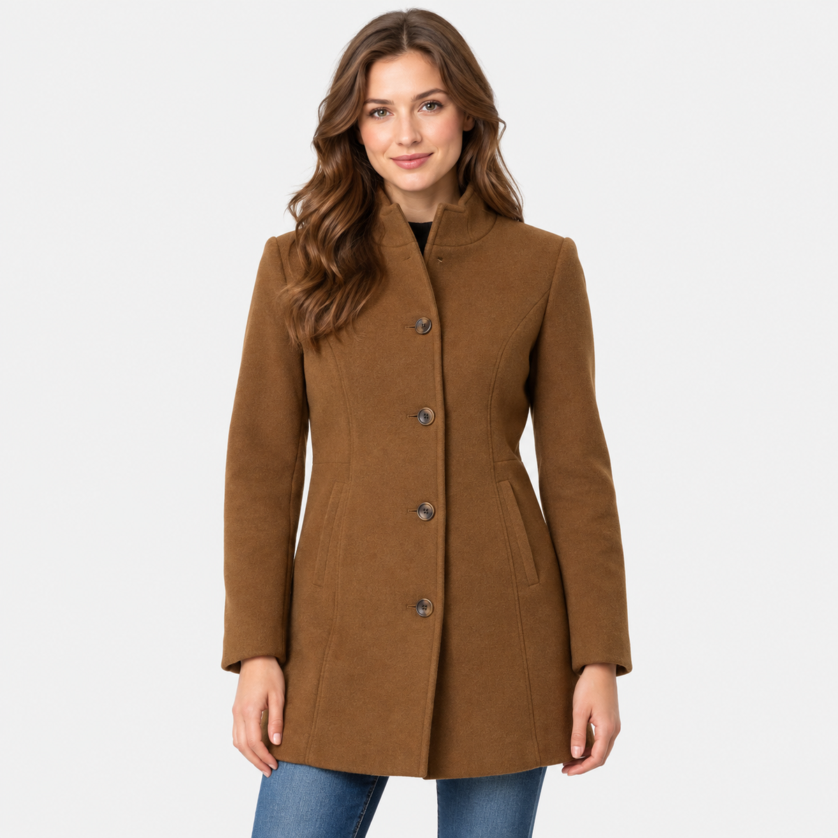 Cariova Mode I Women's Casual Coat - Solid Color Long Sleeve Outerwear