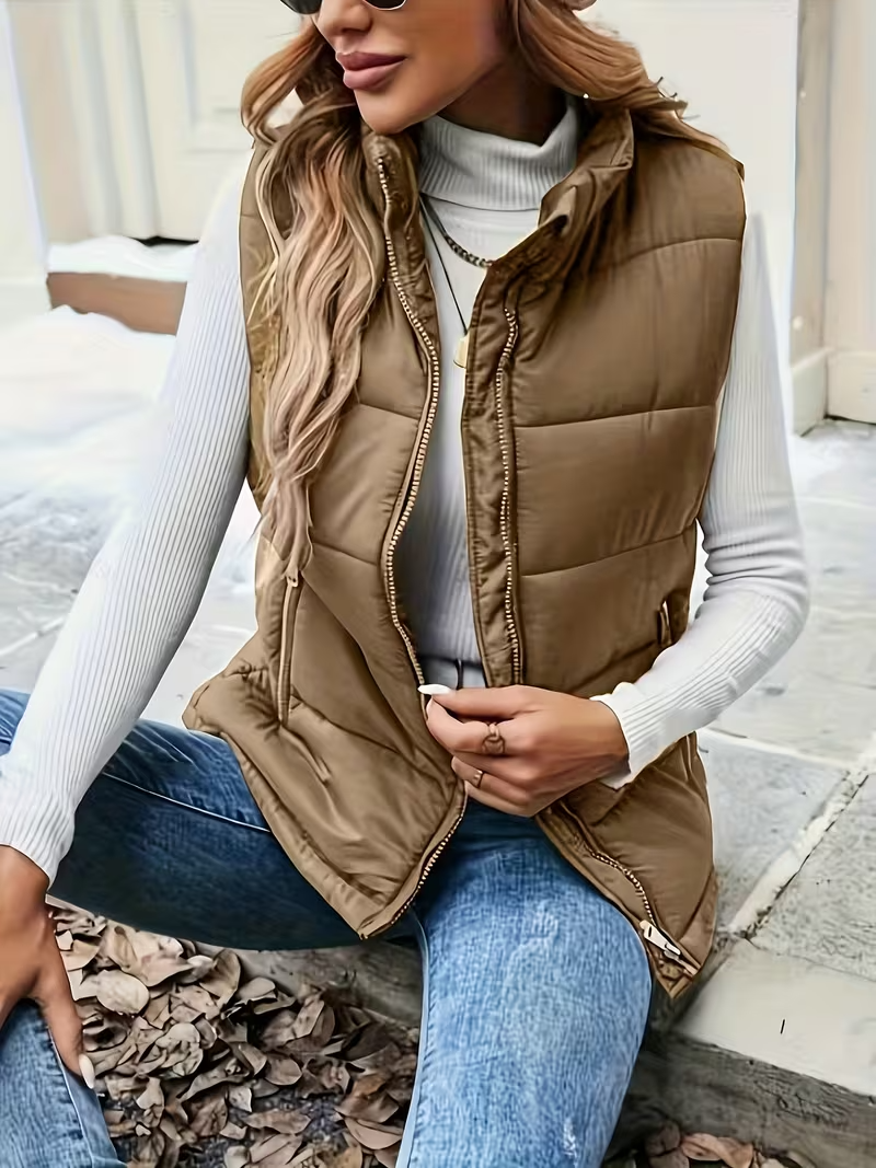 Cariova Mode | Women's Padded Sleeveless Vest