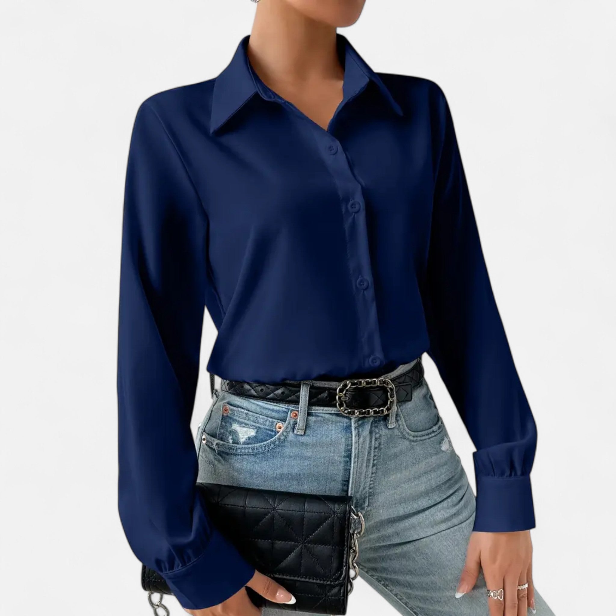 Cariova Mode | Women’s Long-Sleeve Blouse – Formal Elegance