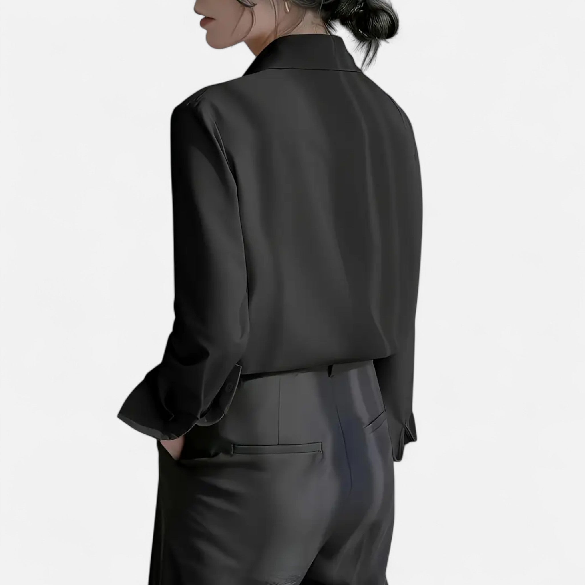 Cariova Mode | Women’s Long-Sleeve Office Blouse – Timeless Elegance