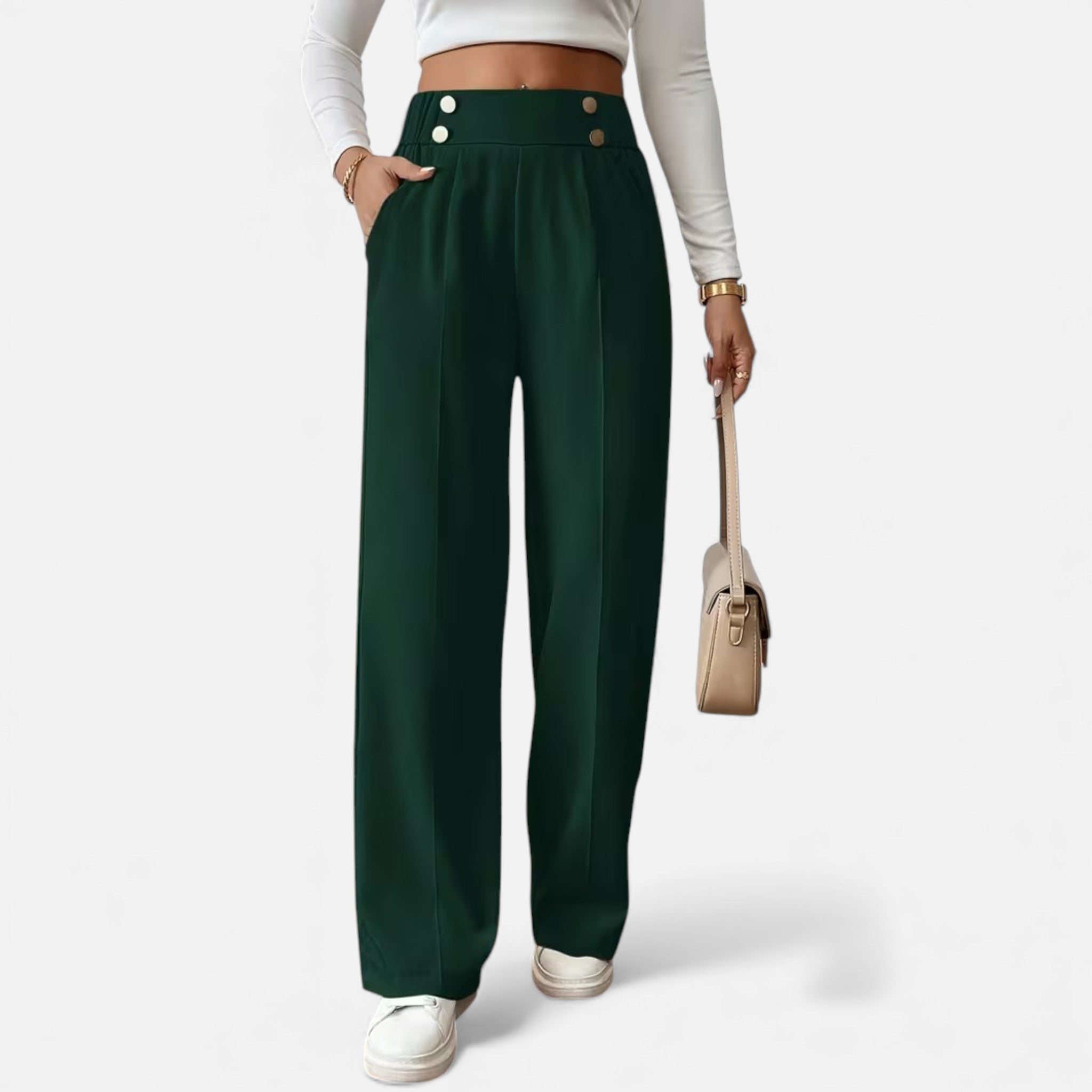 Cariova Mode | Women’s Riviera High-Waist Wide-Leg Trousers