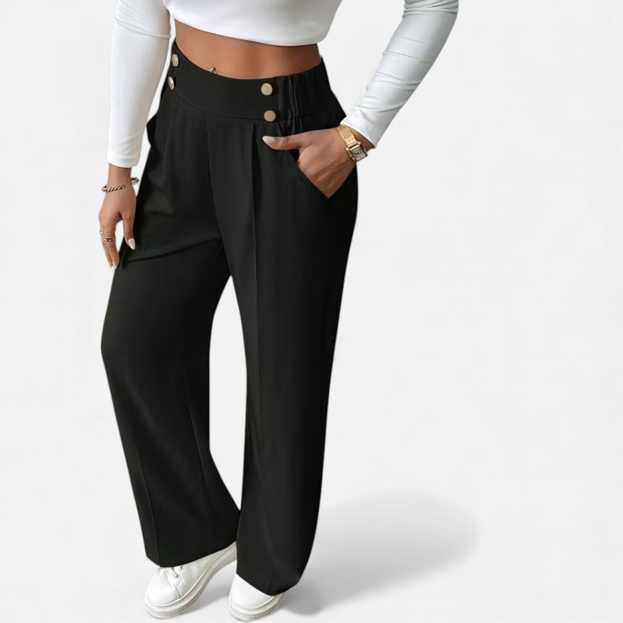 Cariova Mode | Women’s Riviera High-Waist Wide-Leg Trousers