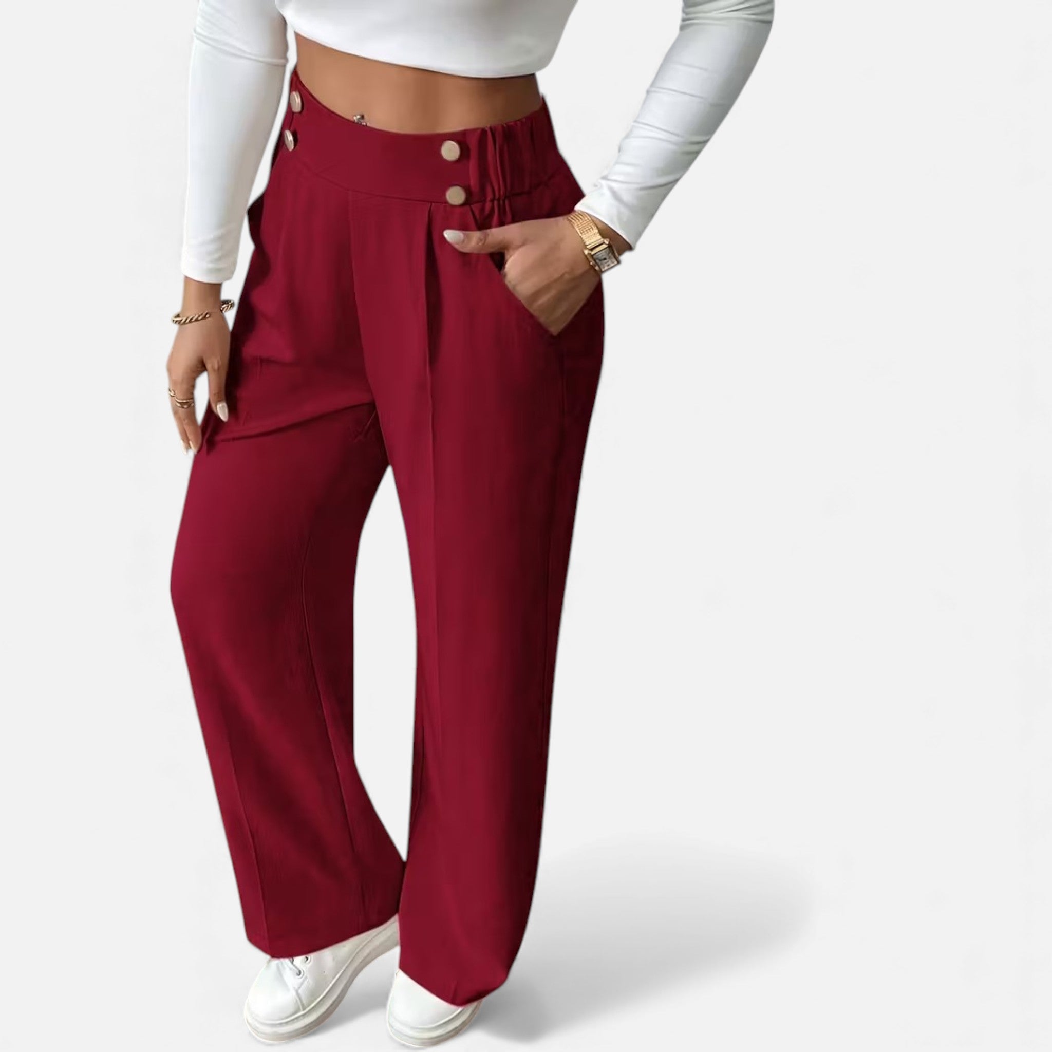 Cariova Mode | Women’s Riviera High-Waist Wide-Leg Trousers