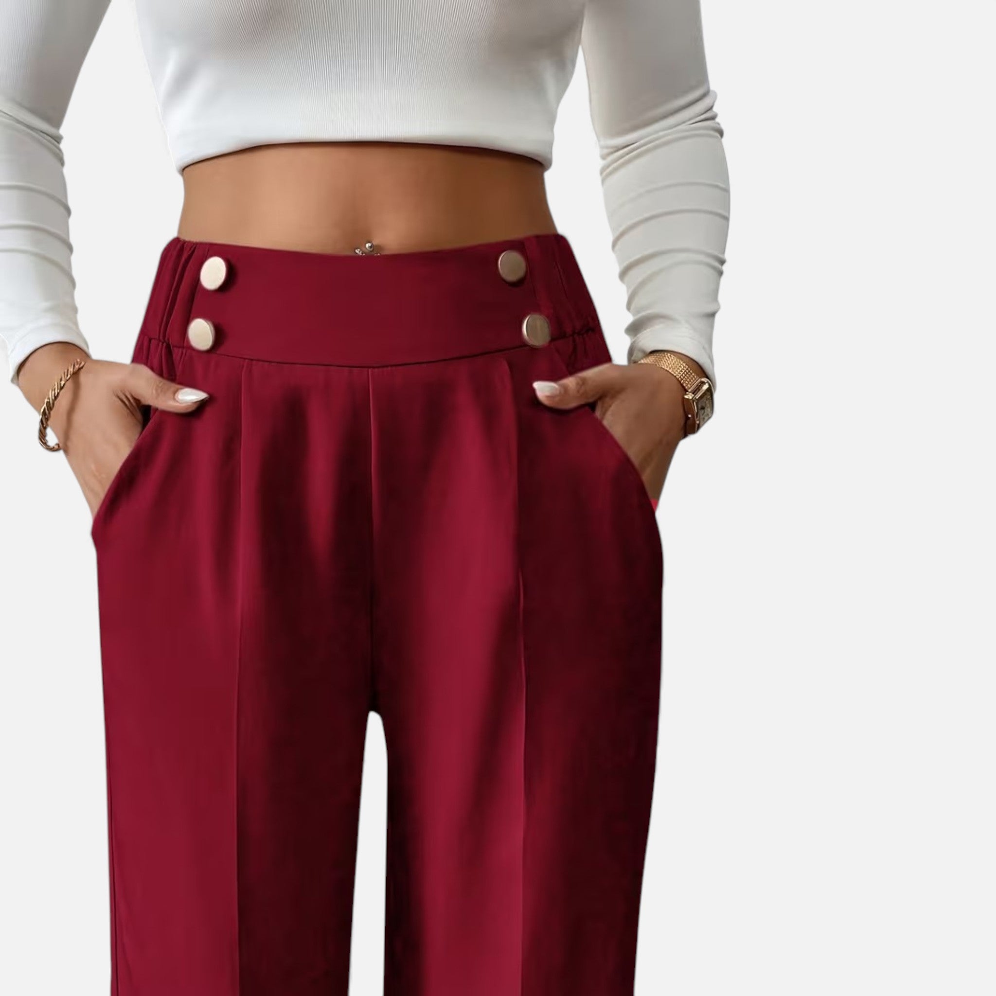 Cariova Mode | Women’s Riviera High-Waist Wide-Leg Trousers