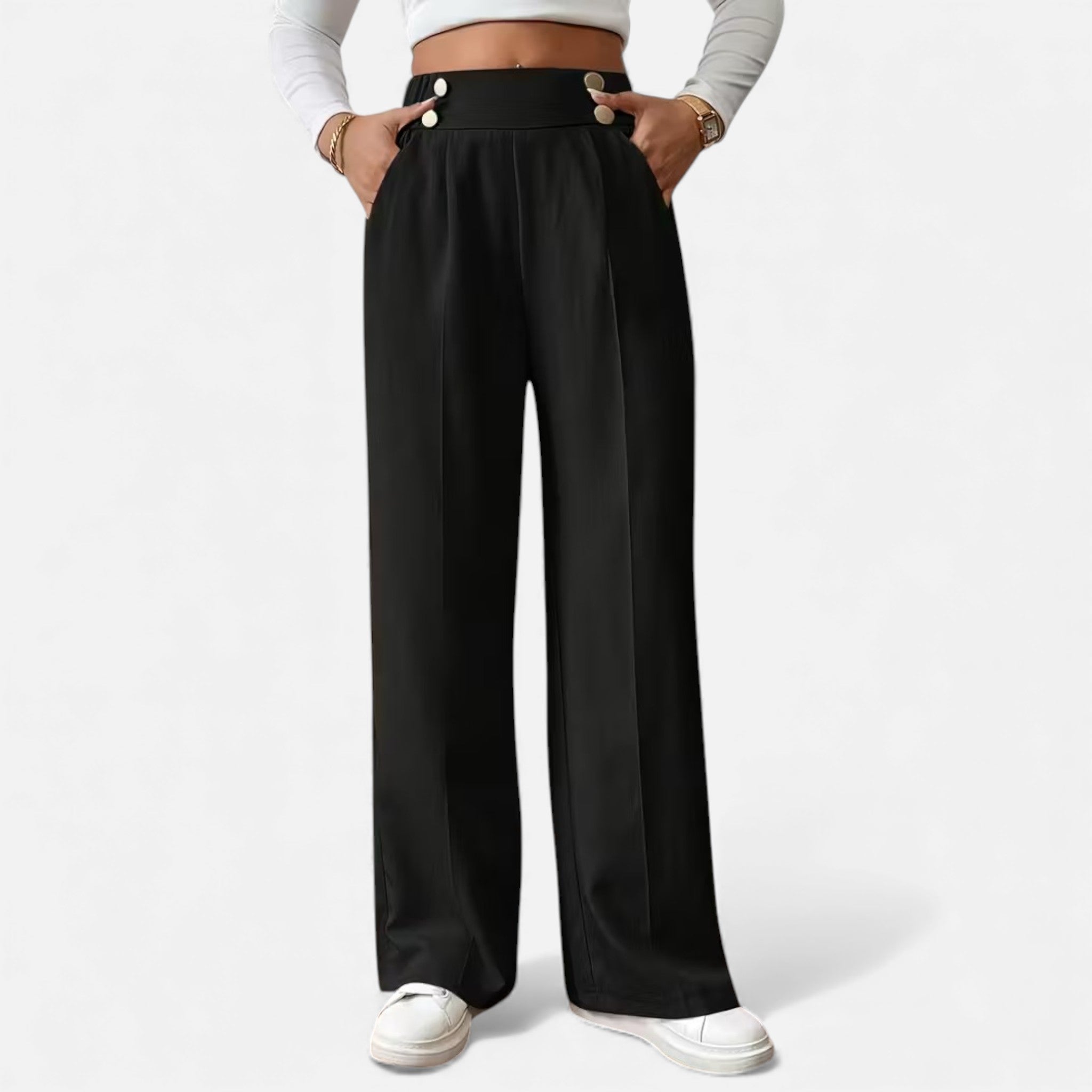 Cariova Mode | Women’s Riviera High-Waist Wide-Leg Trousers