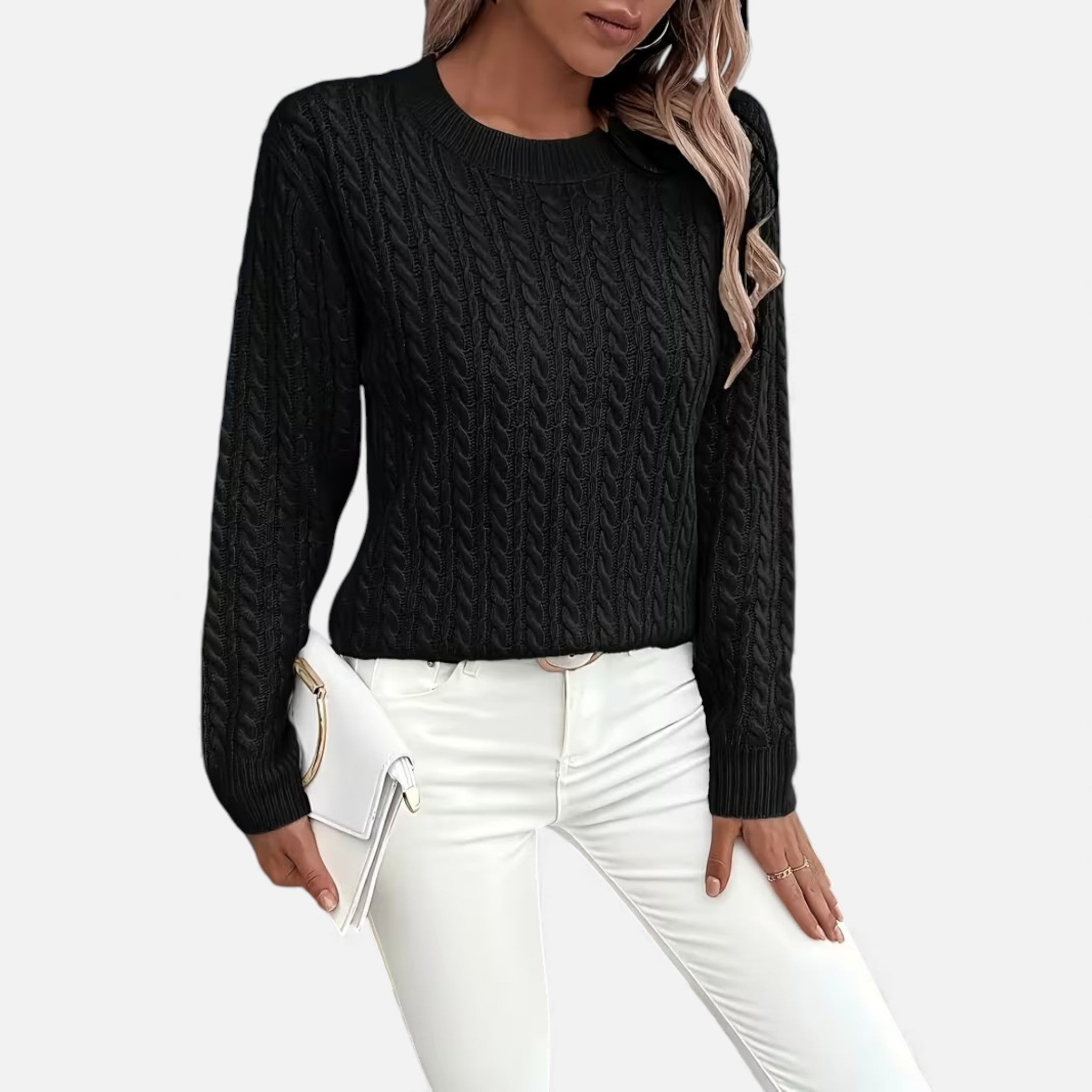Cariova Mode | Women’s Cashmere-Soft Ribbed Sweater