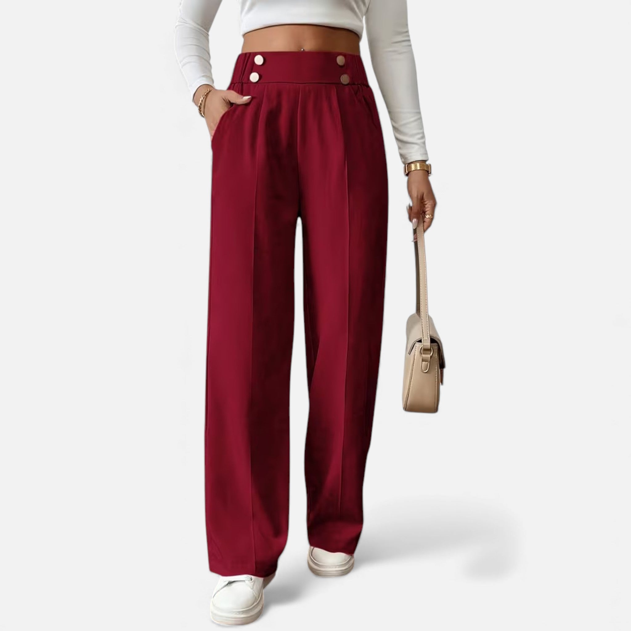Cariova Mode | Women’s Riviera High-Waist Wide-Leg Trousers