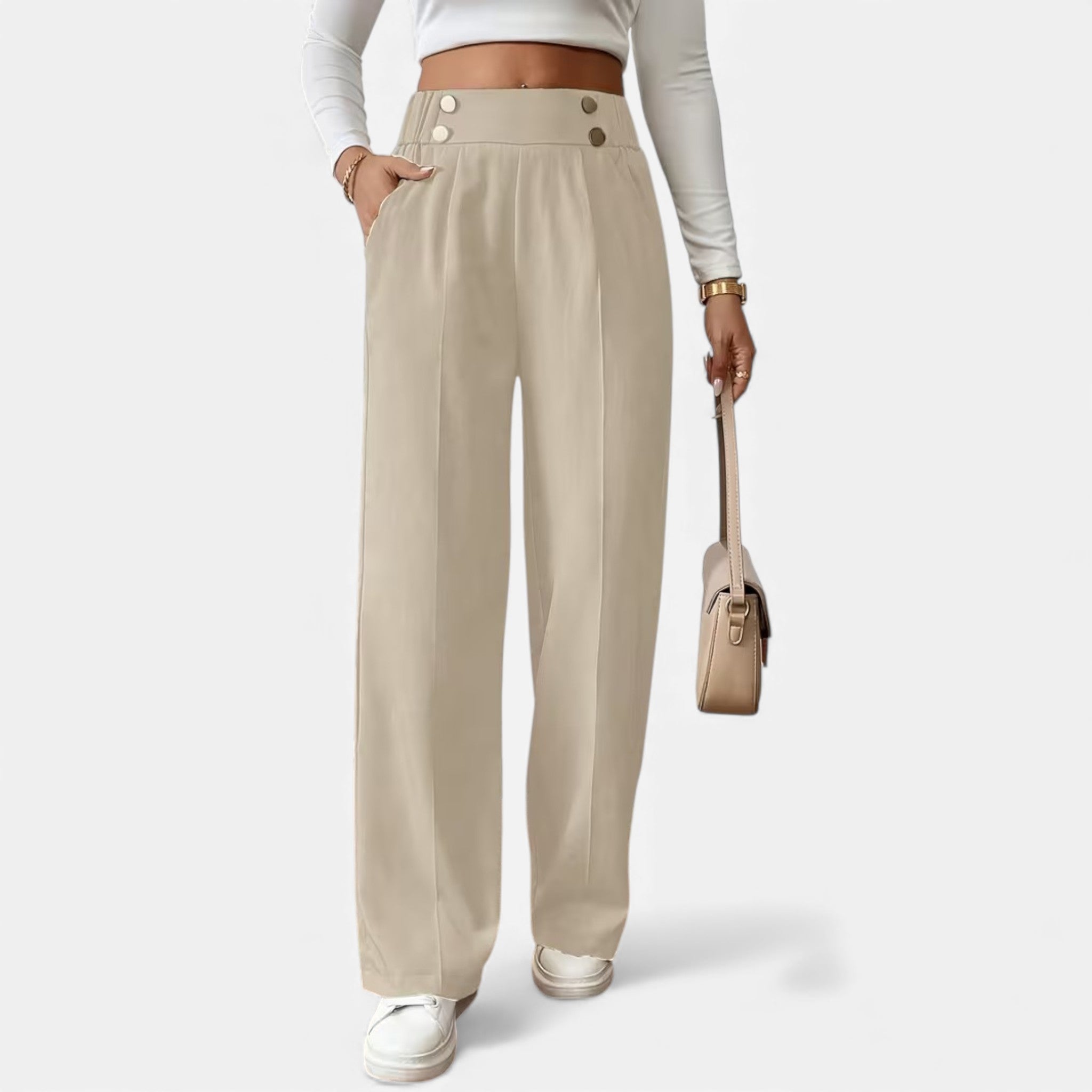 Cariova Mode | Women’s Riviera High-Waist Wide-Leg Trousers