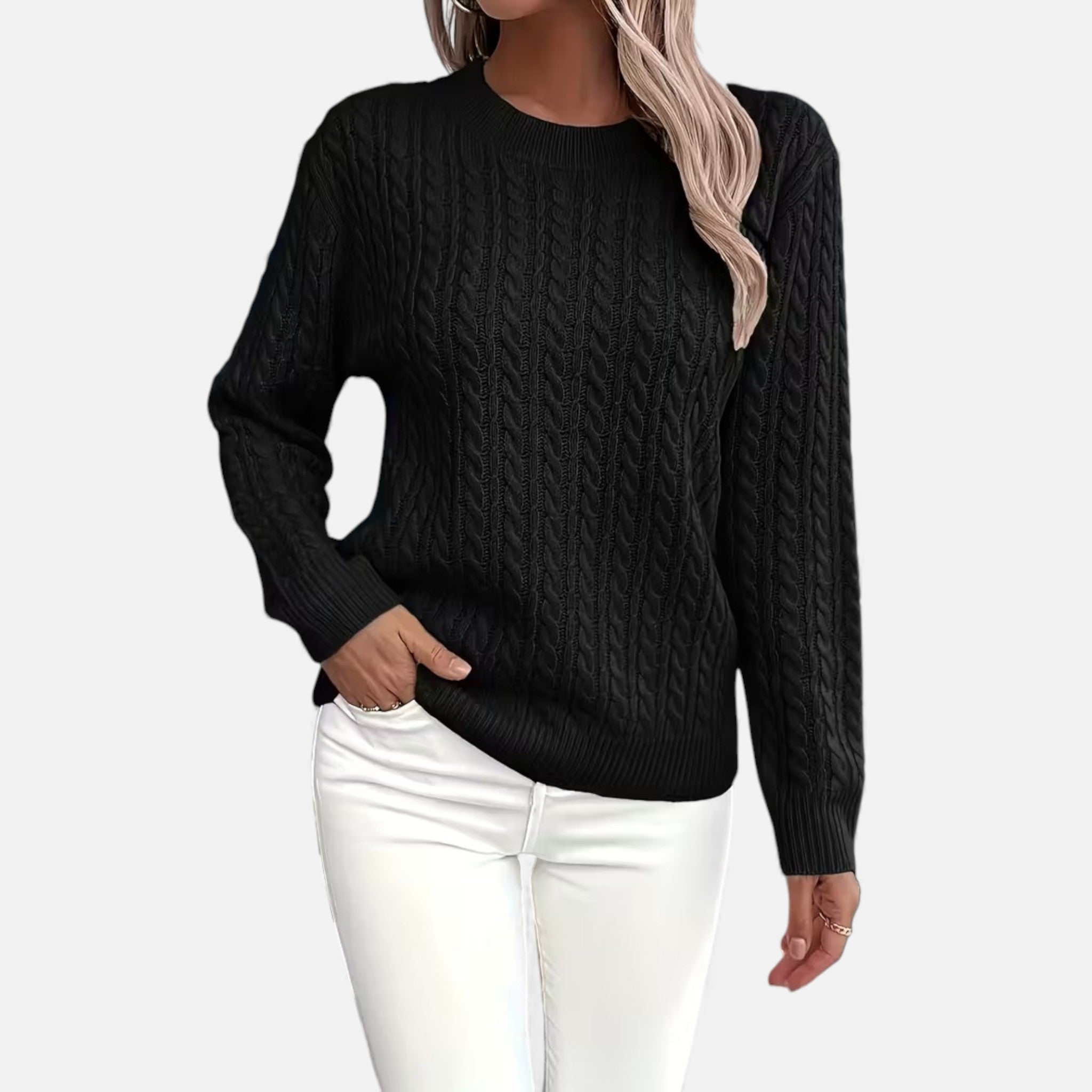 Cariova Mode | Women’s Cashmere-Soft Ribbed Sweater