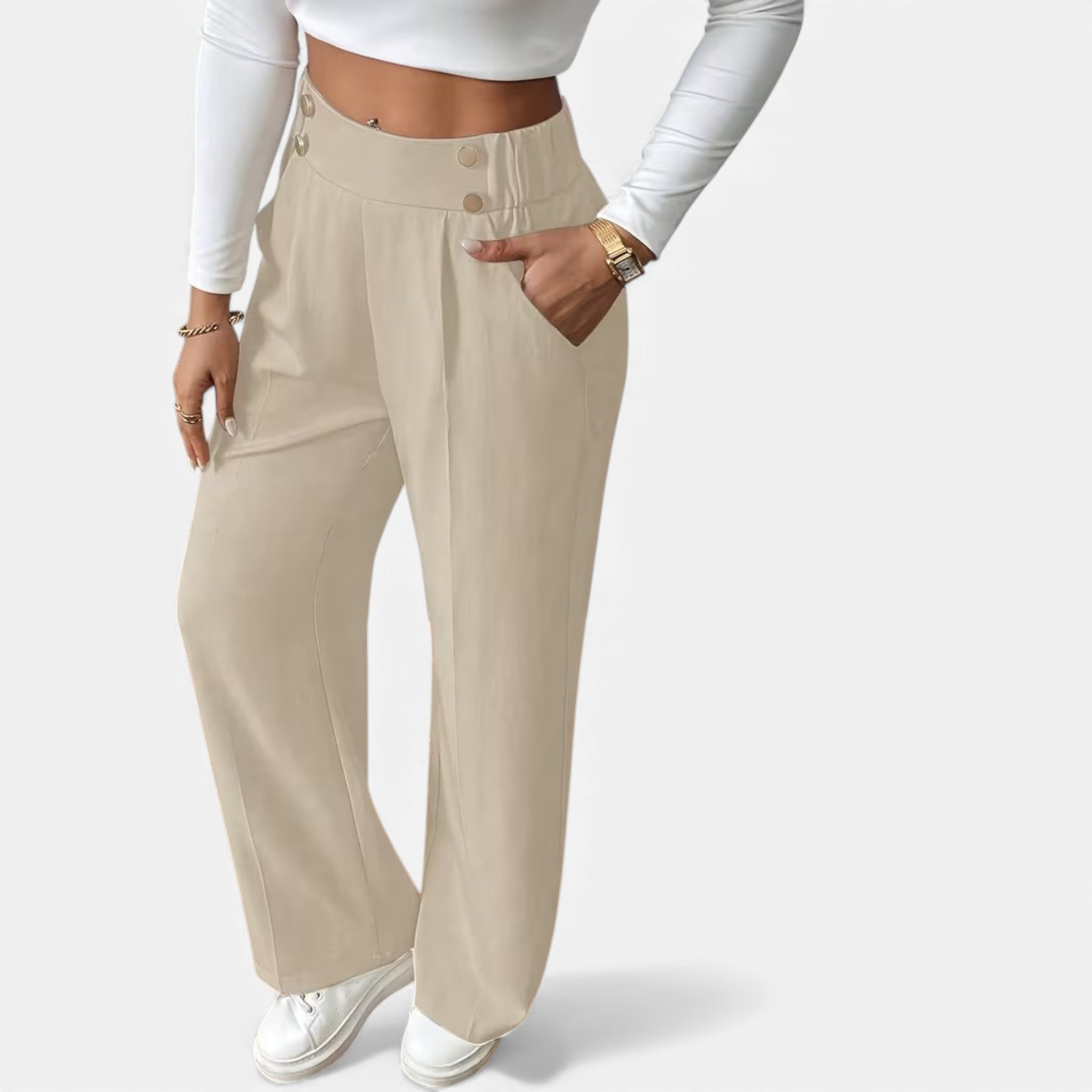 Cariova Mode | Women’s Riviera High-Waist Wide-Leg Trousers