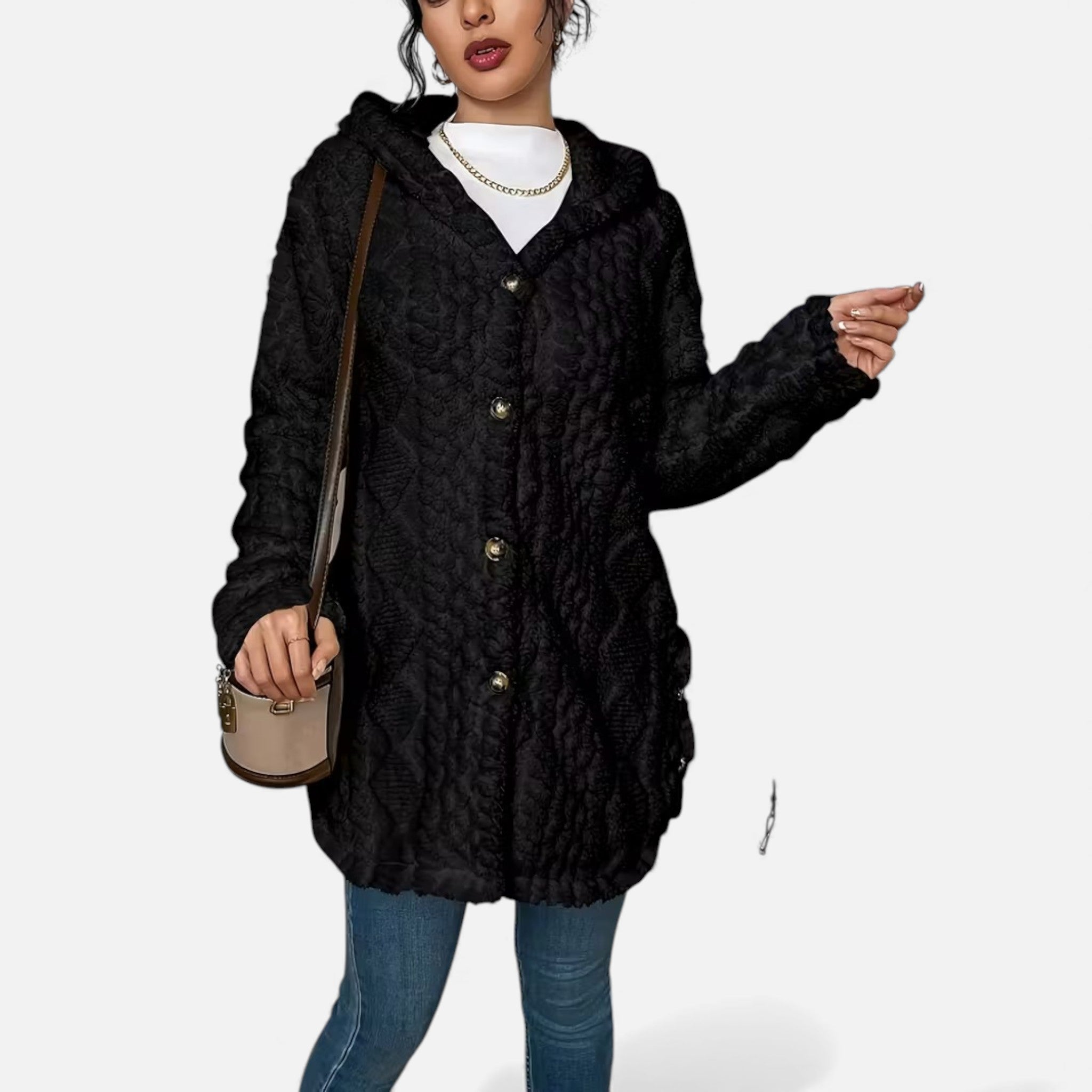 Cariova Mode | Women’s Heritage Jacquard Hooded Coat