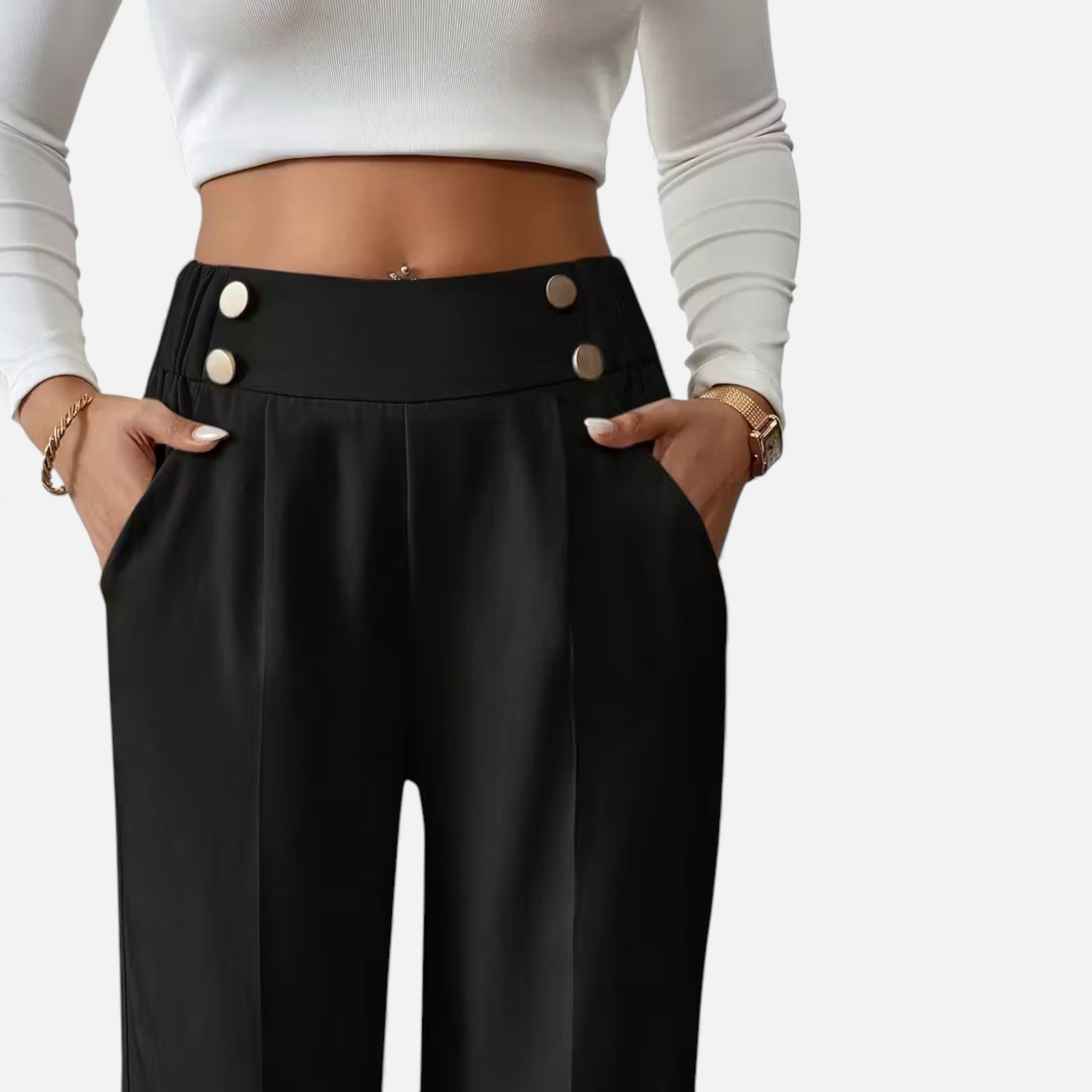 Cariova Mode | Women’s Riviera High-Waist Wide-Leg Trousers