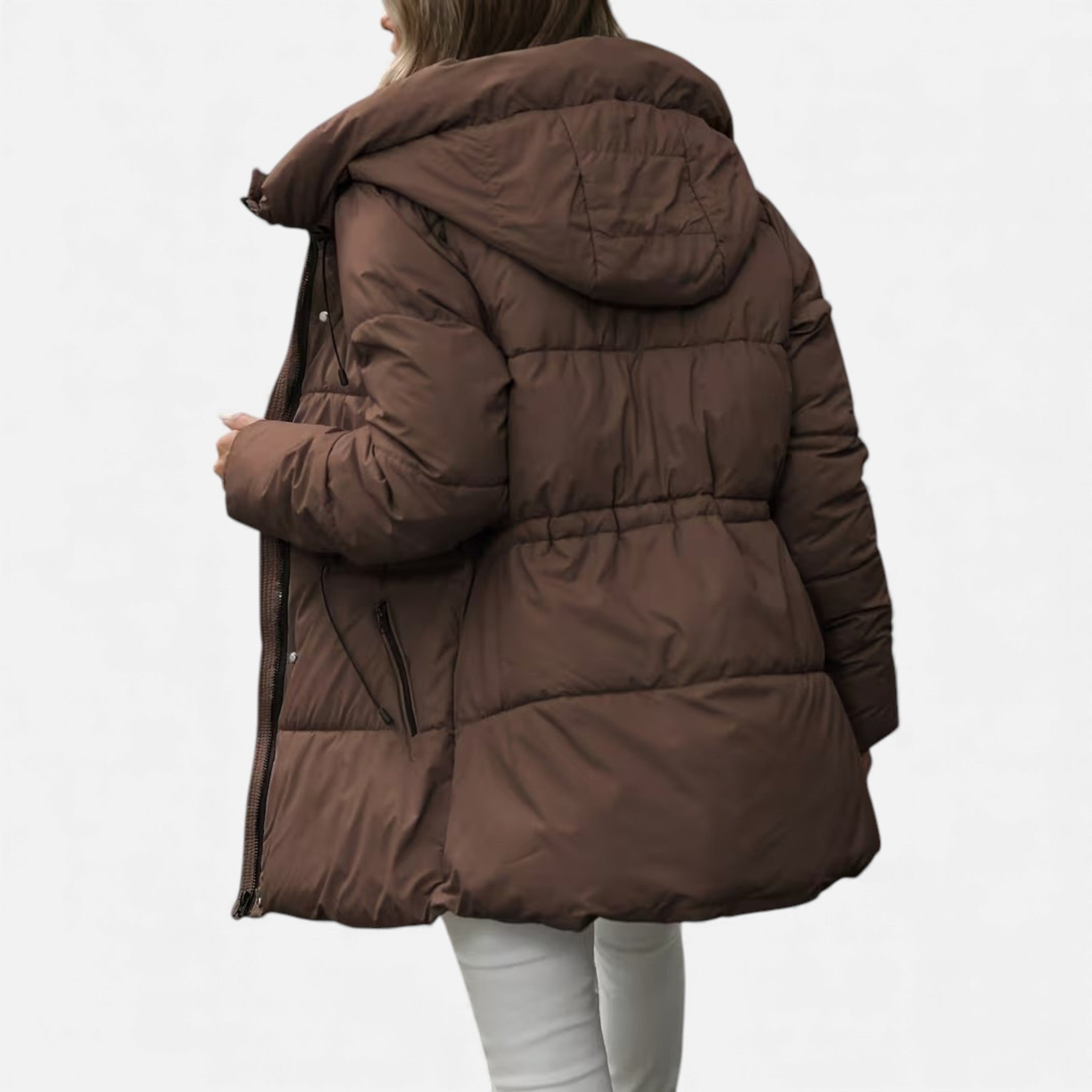 Cariova Mode | Women’s Heritage Puffer Coat with Belted Waist
