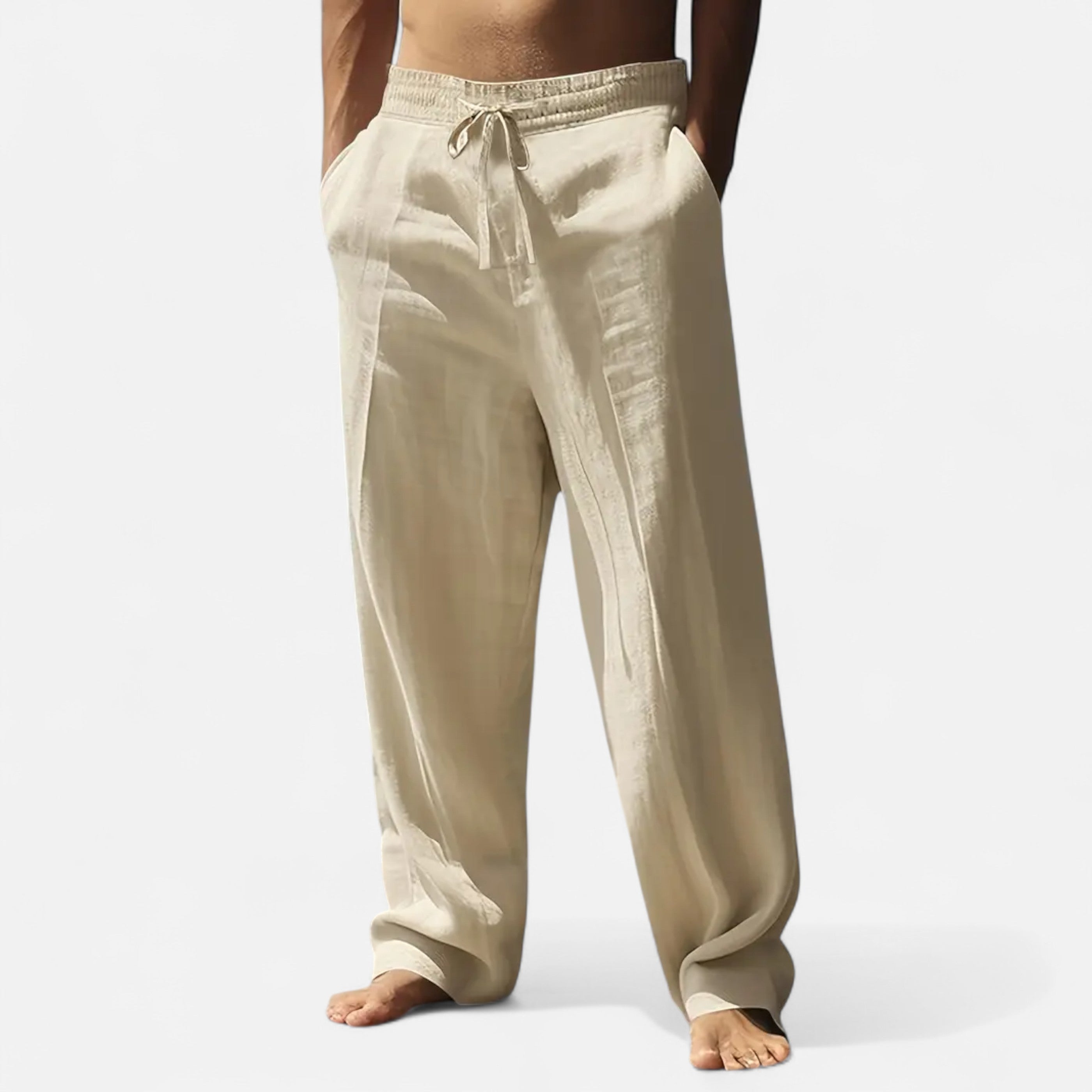 Cariova Mode | Men’s Linen Trousers – Riviera Leisure