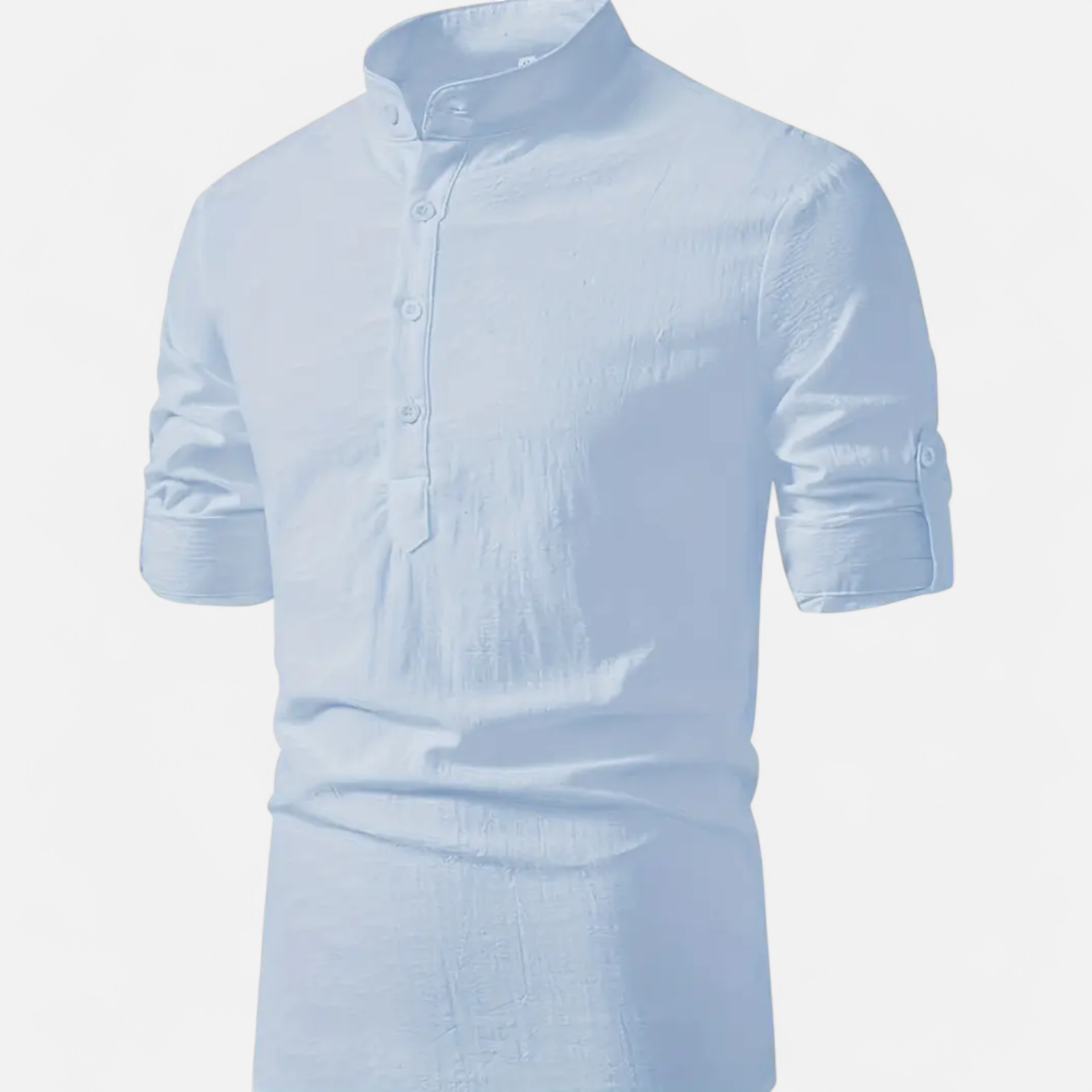 Cariova Mode | Men’s Linen Henley Shirt – Riviera Leisure