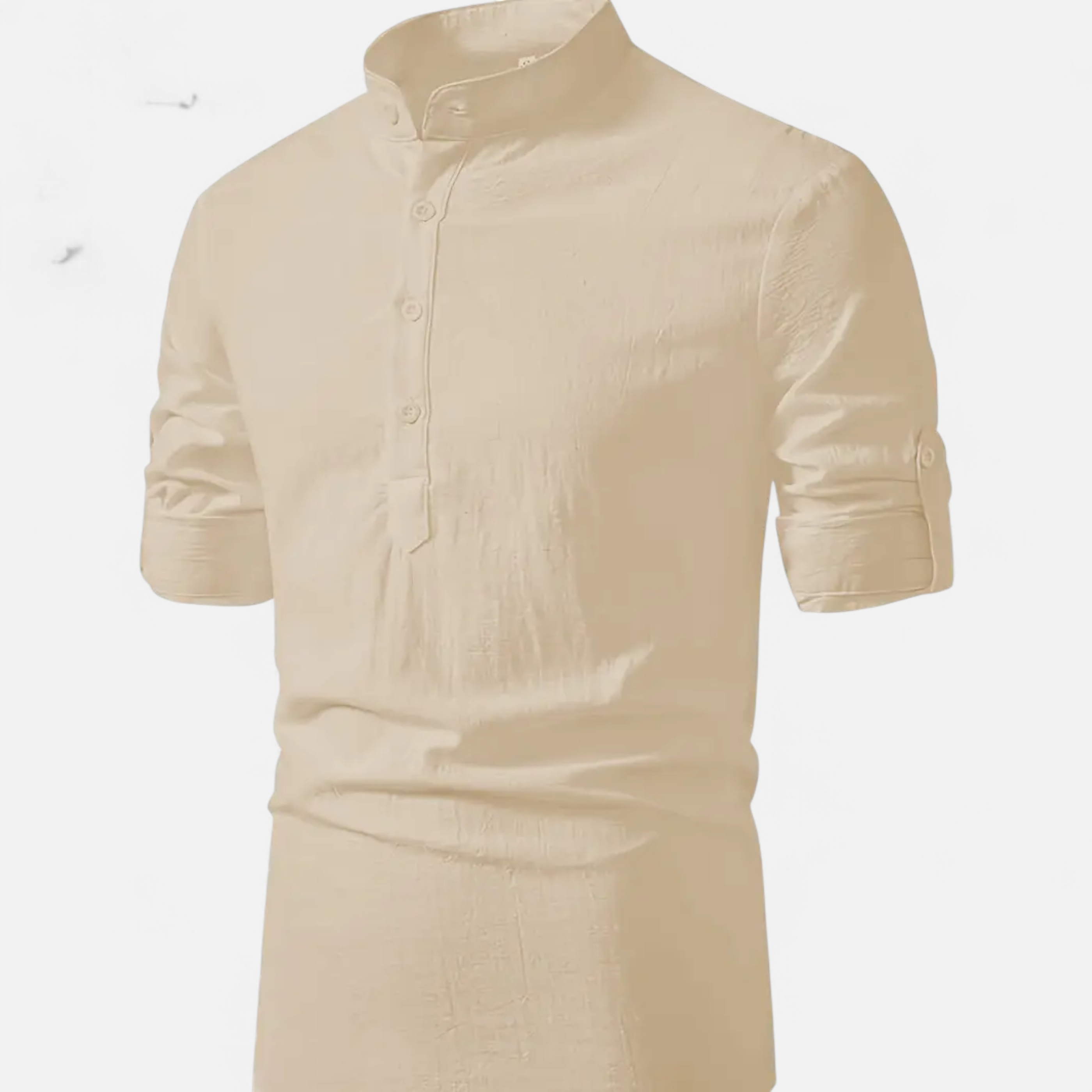 Cariova Mode | Men’s Linen Henley Shirt – Riviera Leisure