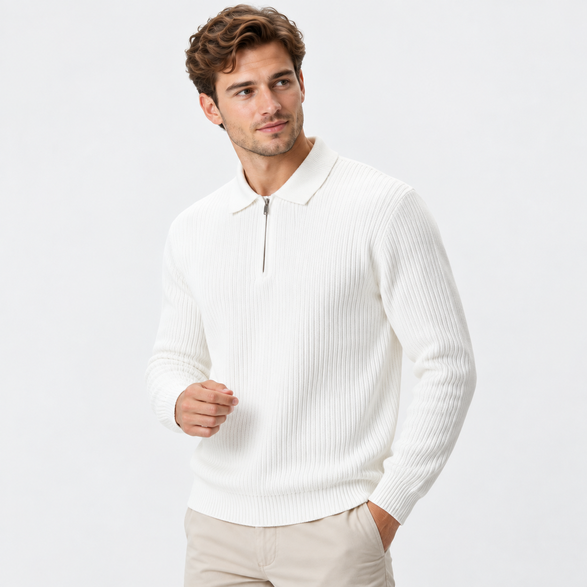 Cariova Mode I Men's Viscose Blend Pullover Sweater - Business Casual