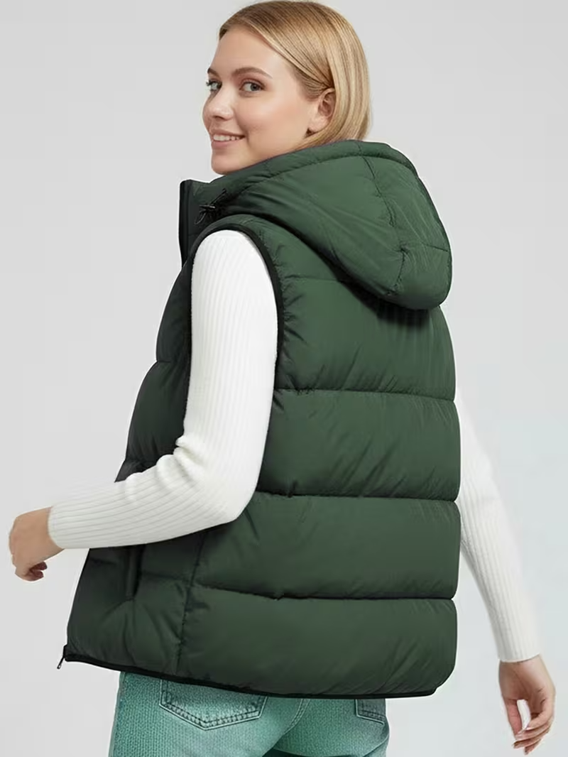 Cariova Mode | Women's Hooded Sleeveless Gilet